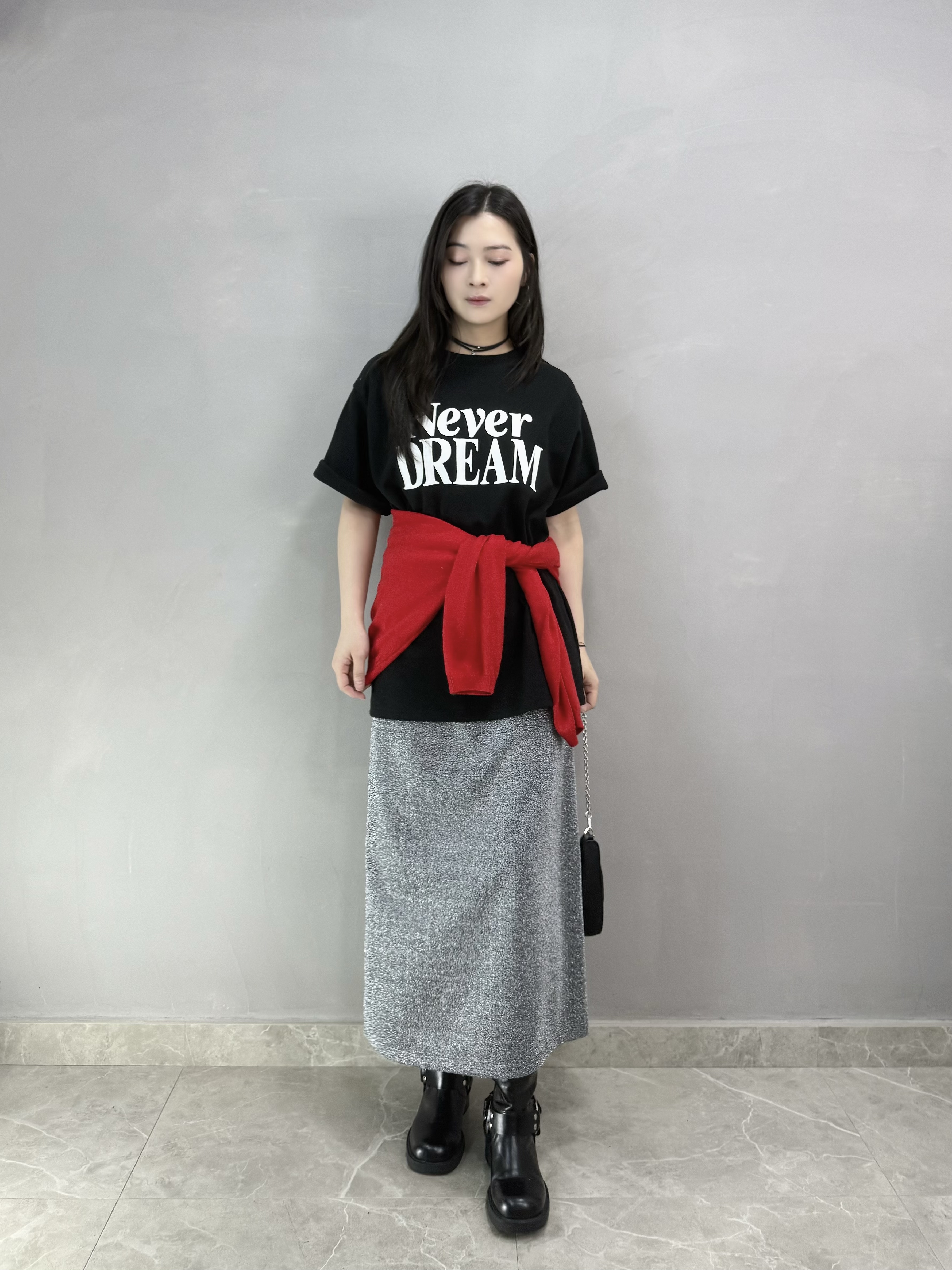 G74 never短袖開叉tee