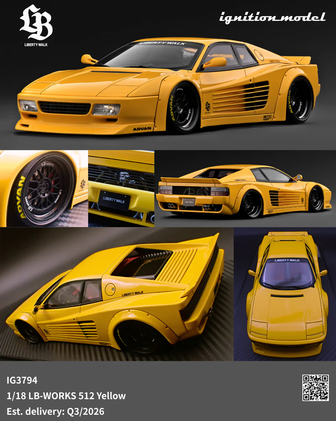 PRE-ORDER (Deposit) IG3794 LB-WORKS 512 Yellow