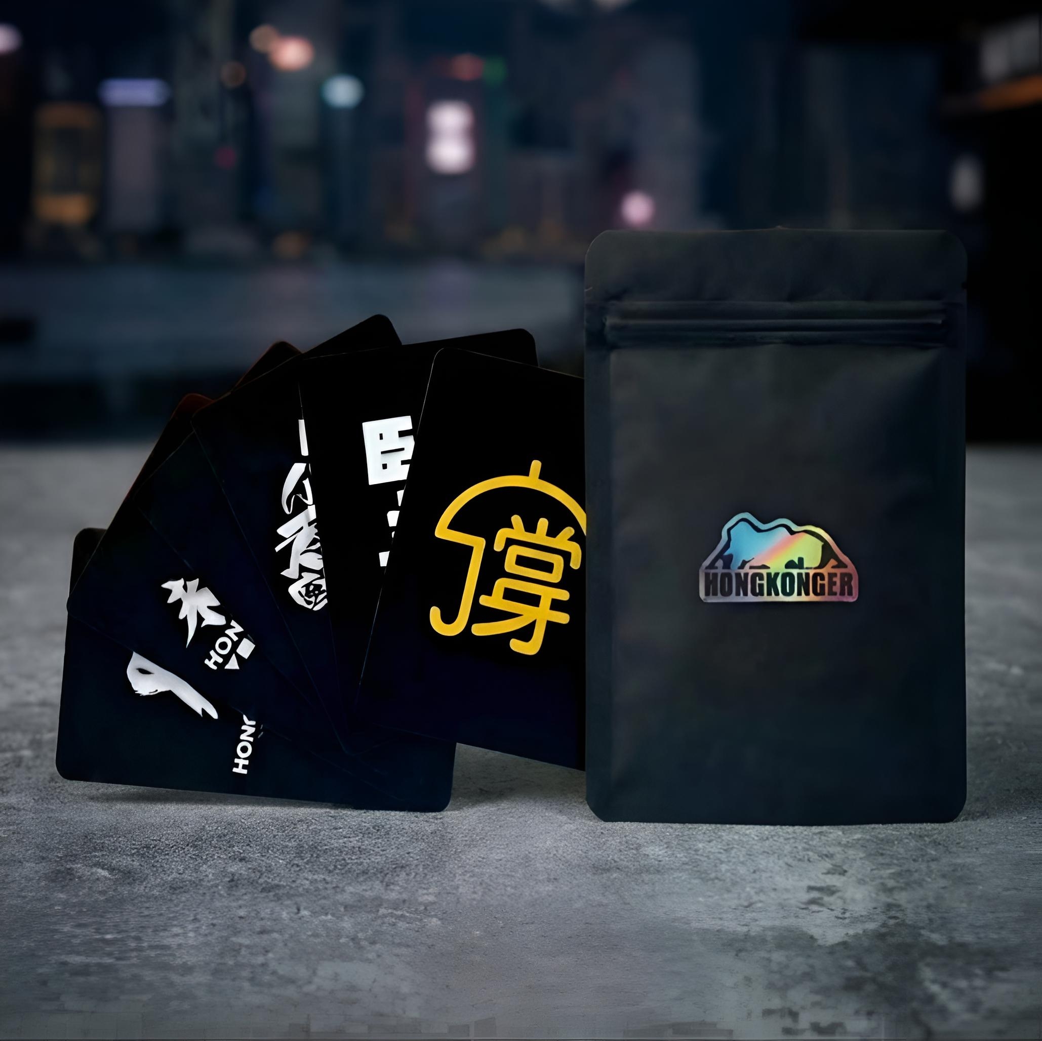 HONGKONGER 磨砂霧面卡片貼【黑魂卡包 第一彈】（一包 5 張）