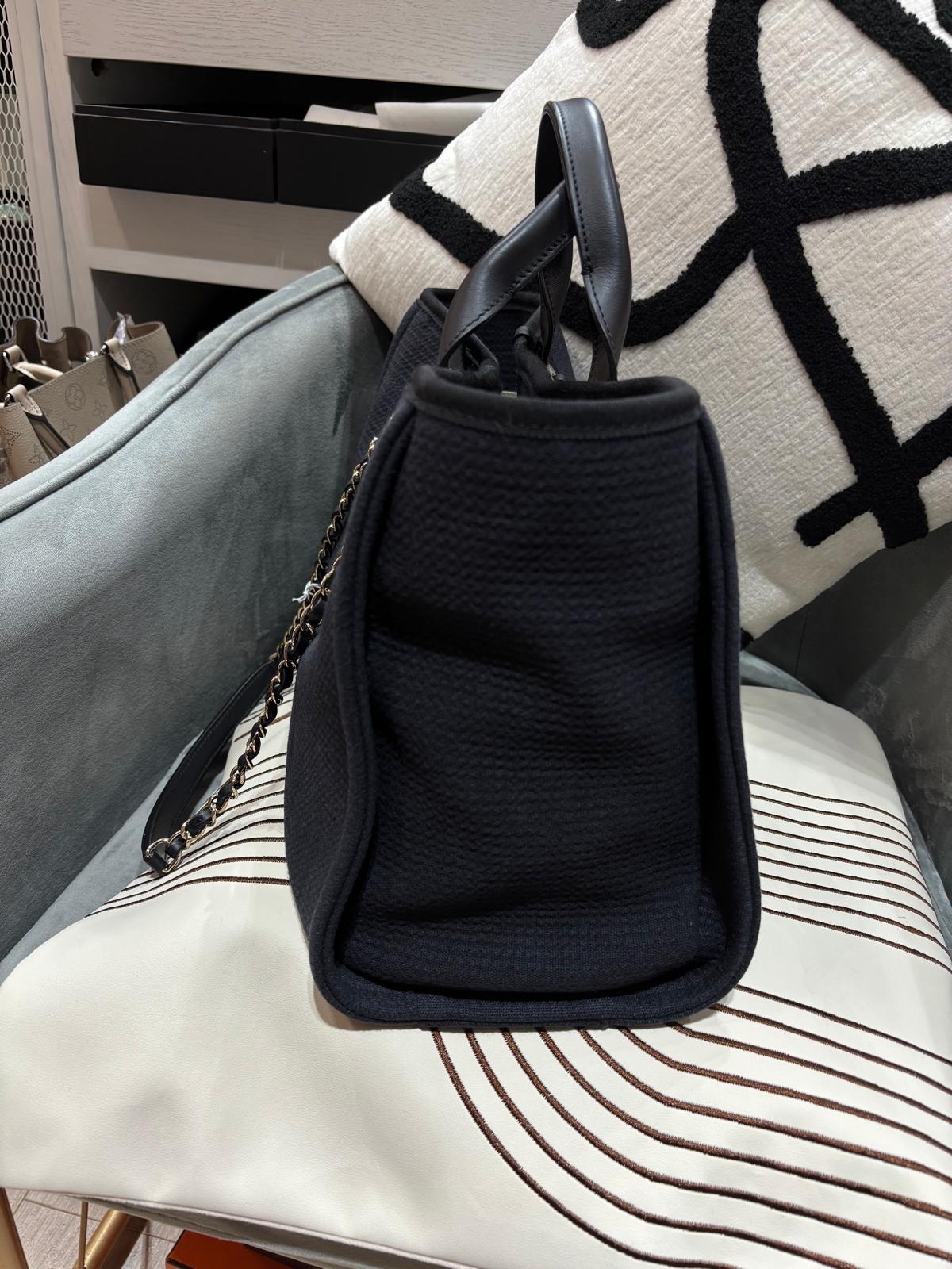 Chanel Deauville AS3351 Tote Bag Black 100%Authentic, 98%New ✅專門店收據✅晶片✅Dust bag