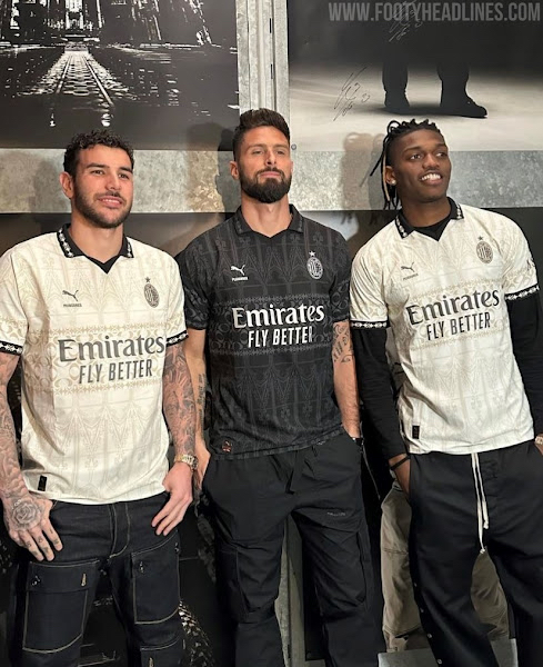 2023-24 AC米蘭 X Pleasures 三客 球迷版 短袖