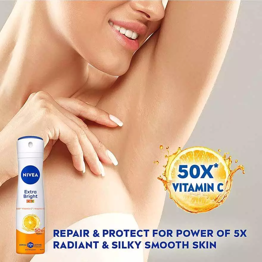 Nivea Women Deodorant Spray 150ml - Extra Bright C&E