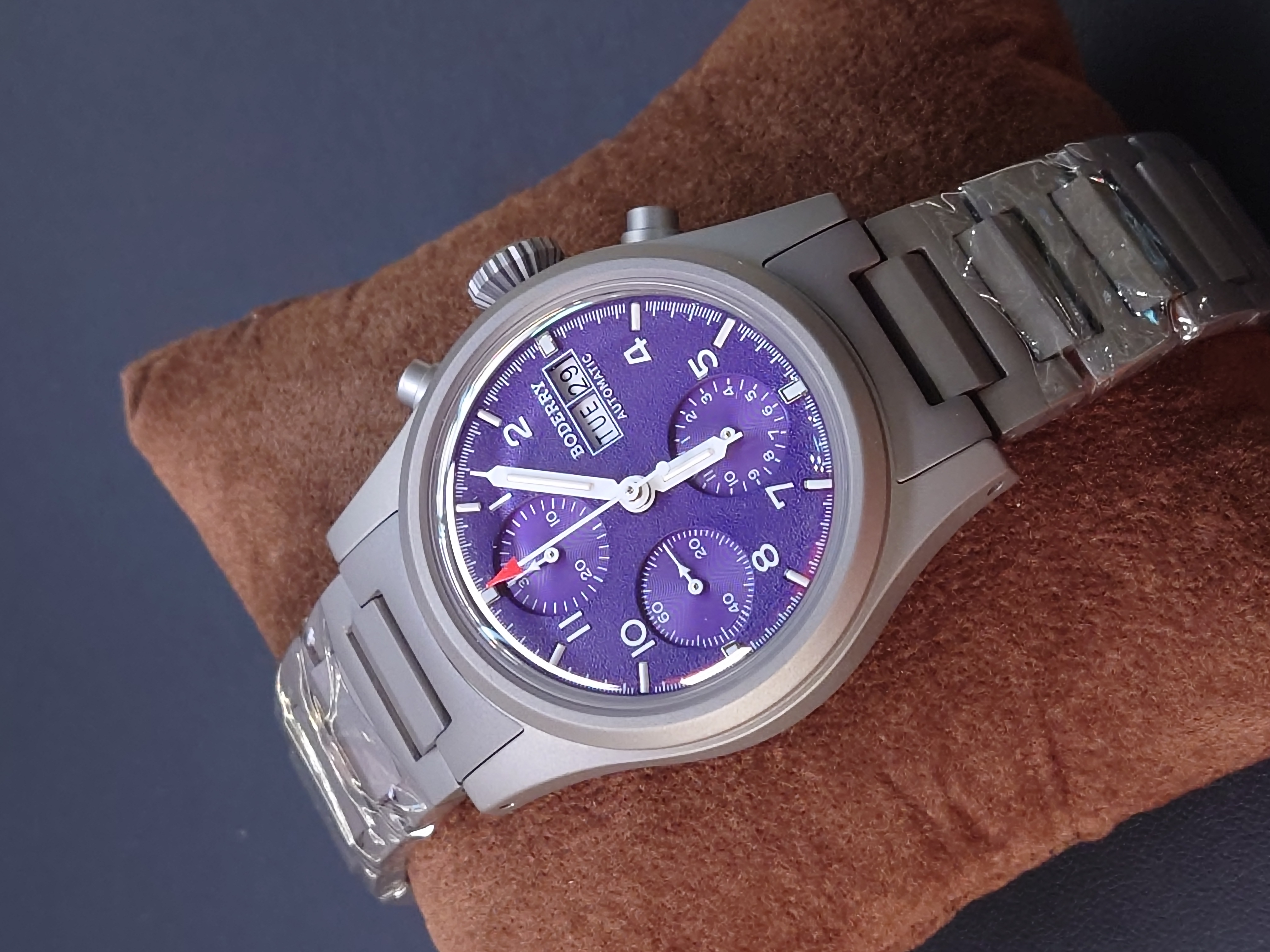 Boderry Landmaster Titanium Chronograph Automatic -  BD-A18T-06B Purple