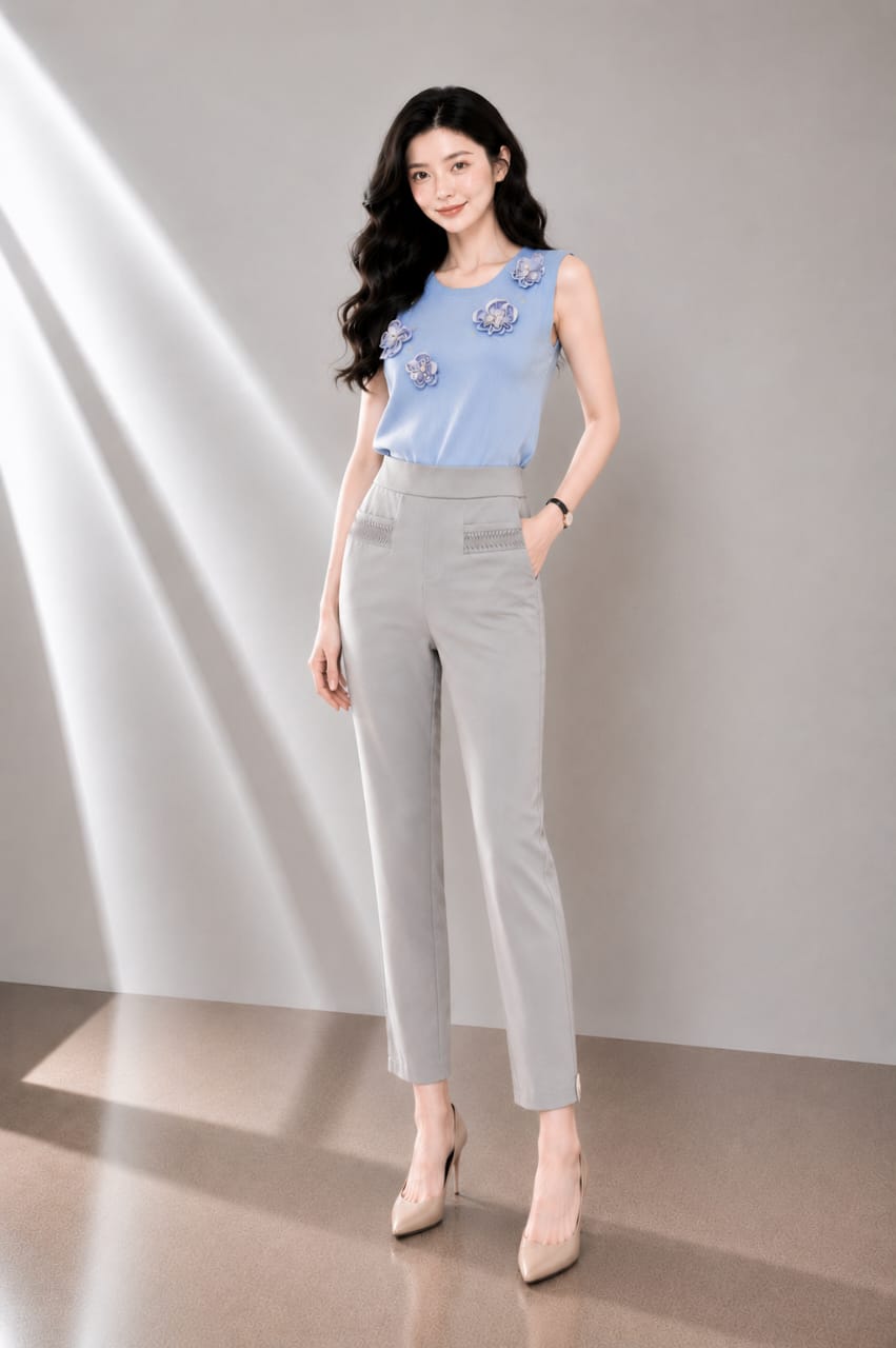 4647 Aria Slim Fit Ankle Pants