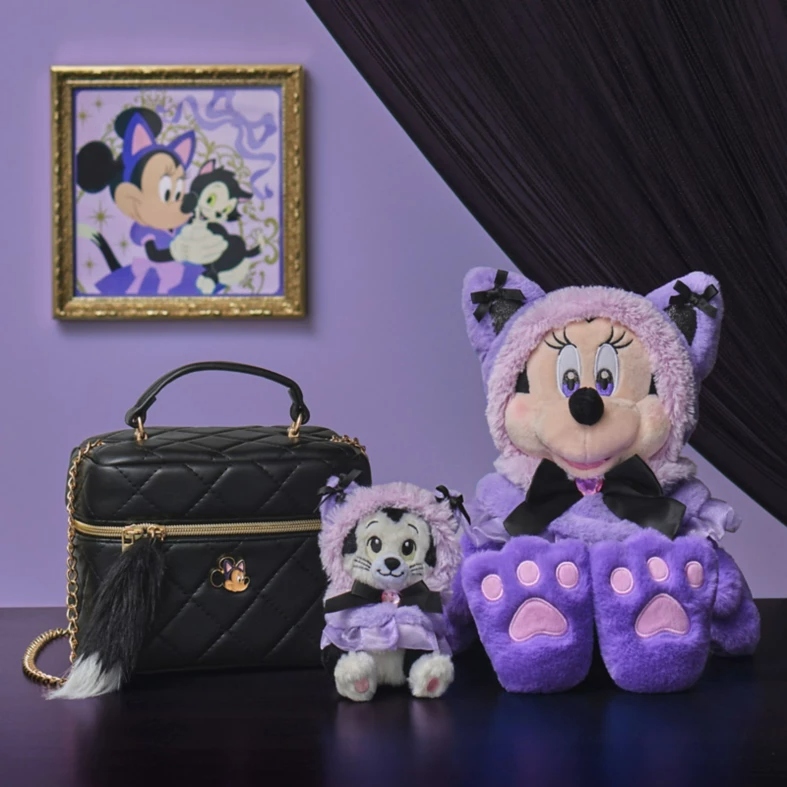 🌸 【預訂】MINNIE 貓貓造形公仔 - CAT MINNIE AND FIGARO - 2027 DISNEY HALLOWEEN
