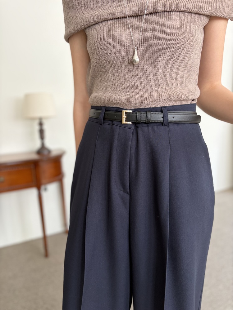 [輕薄!] Summer Timeless Rayon Pants (Navy)