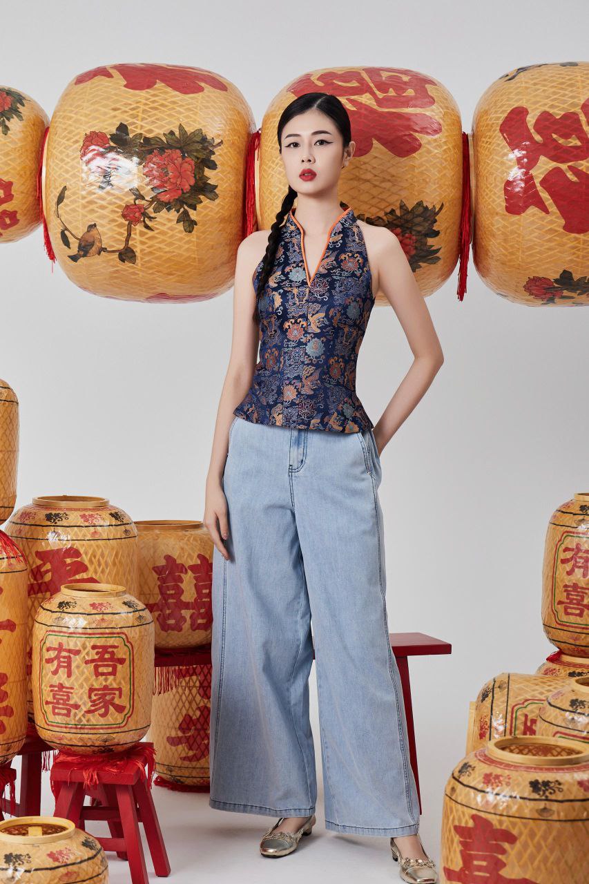 牛仔宽脚裤 1611