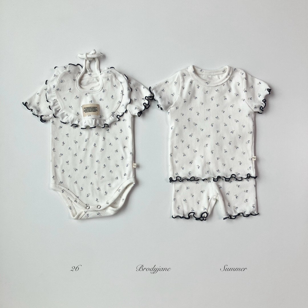 Blueberry Flower Short-Sleeve