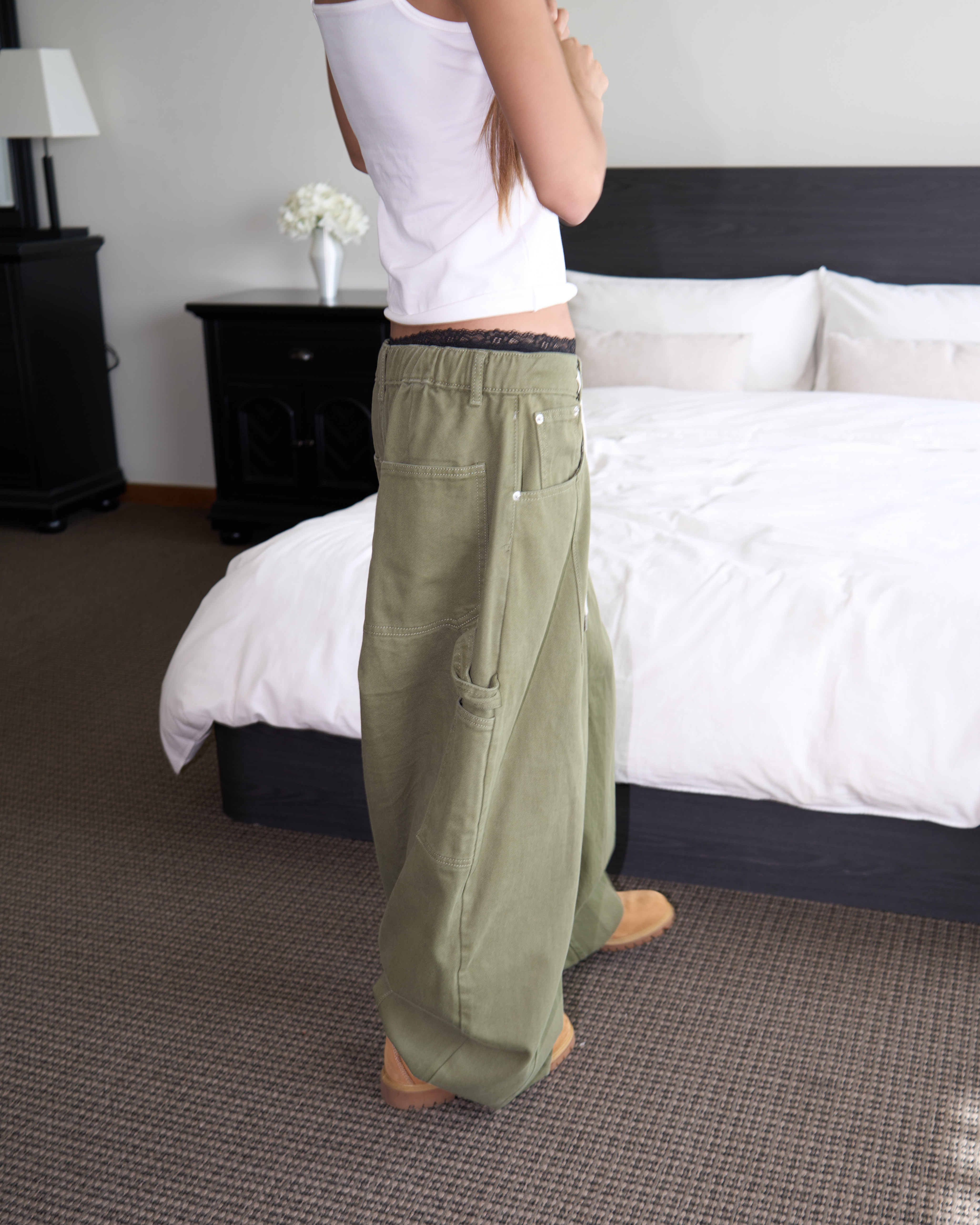 Sido Mega Wide Carpenter Cotton Pants(Unisex)