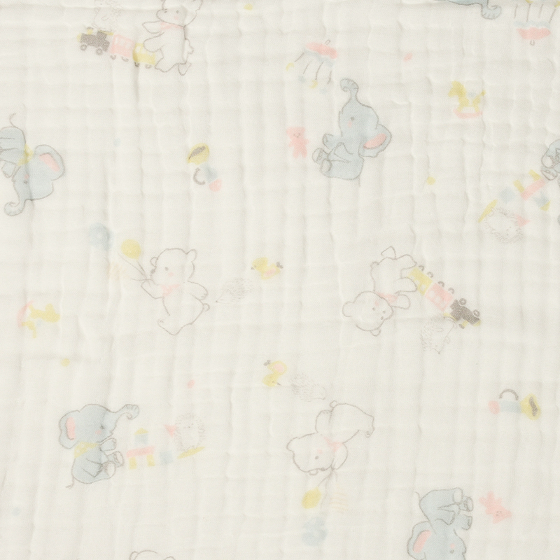 🇯🇵預訂 日本直送🇯🇵可愛動物圖案滿印純棉棉紗包被襁褓