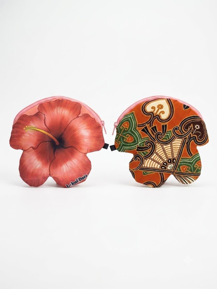 LD46 - Malaysia Heritage Batik Pouch (Hibiscus)