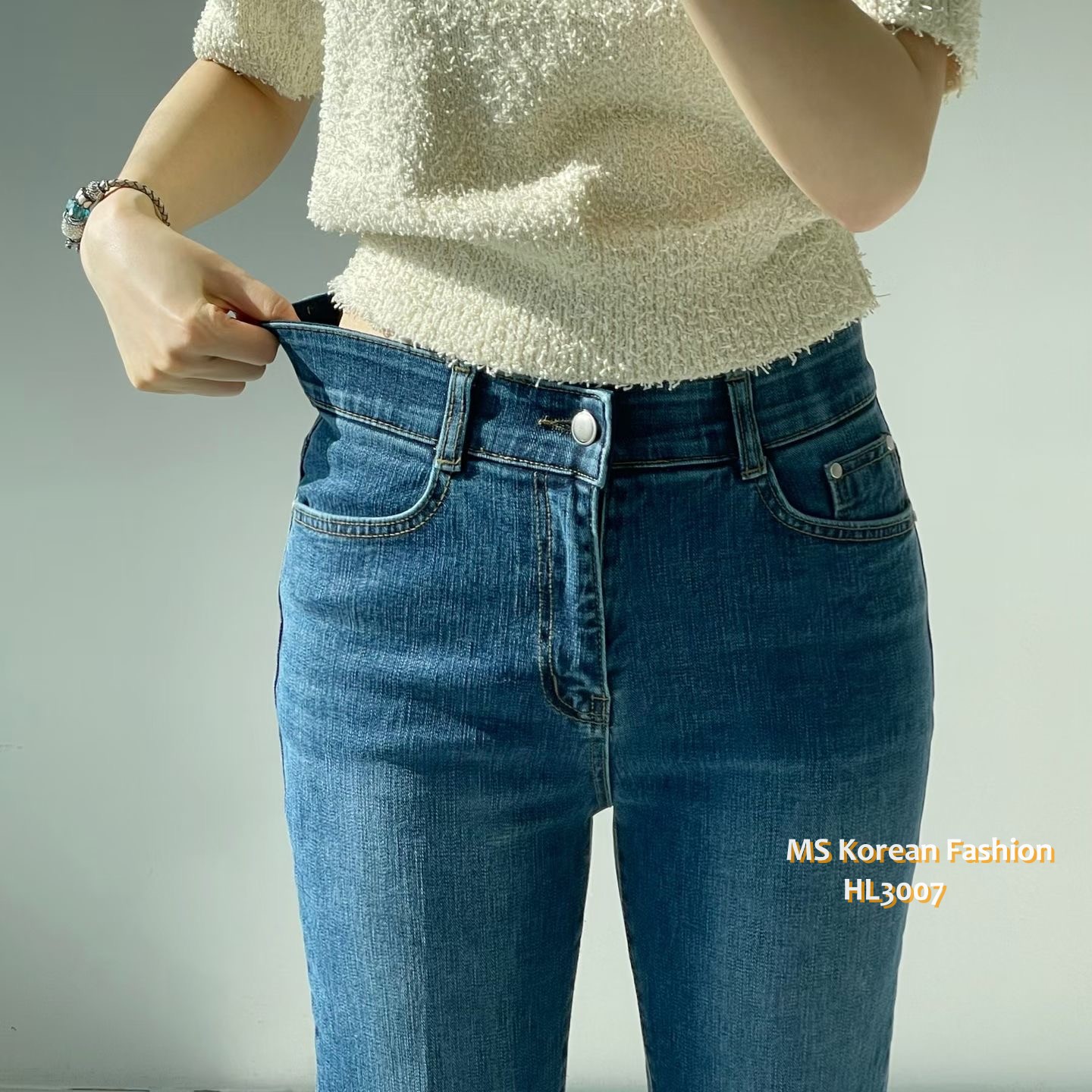 HL3007 韓國🌼Howluk春版熨線定型喇叭牛