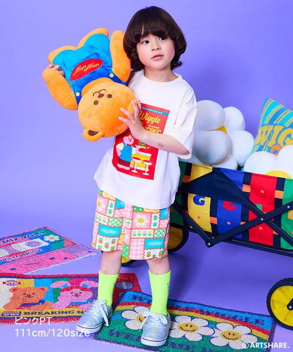 🇯🇵預訂 日本直送🇯🇵Markey’s x Wiggle Wiggle四色圖案滿印華夫格短褲