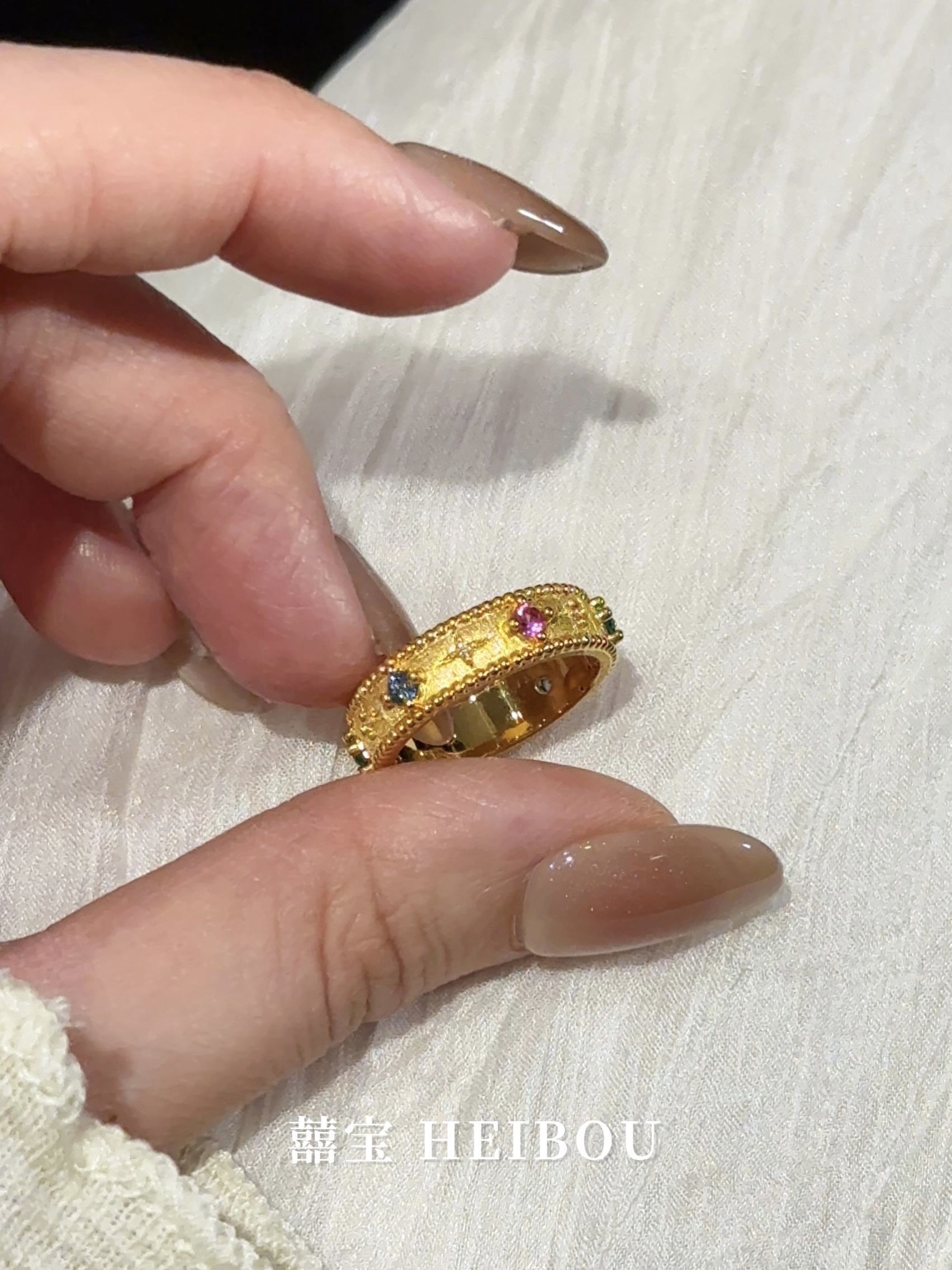 【5D工艺】彩钻八芒星戒指