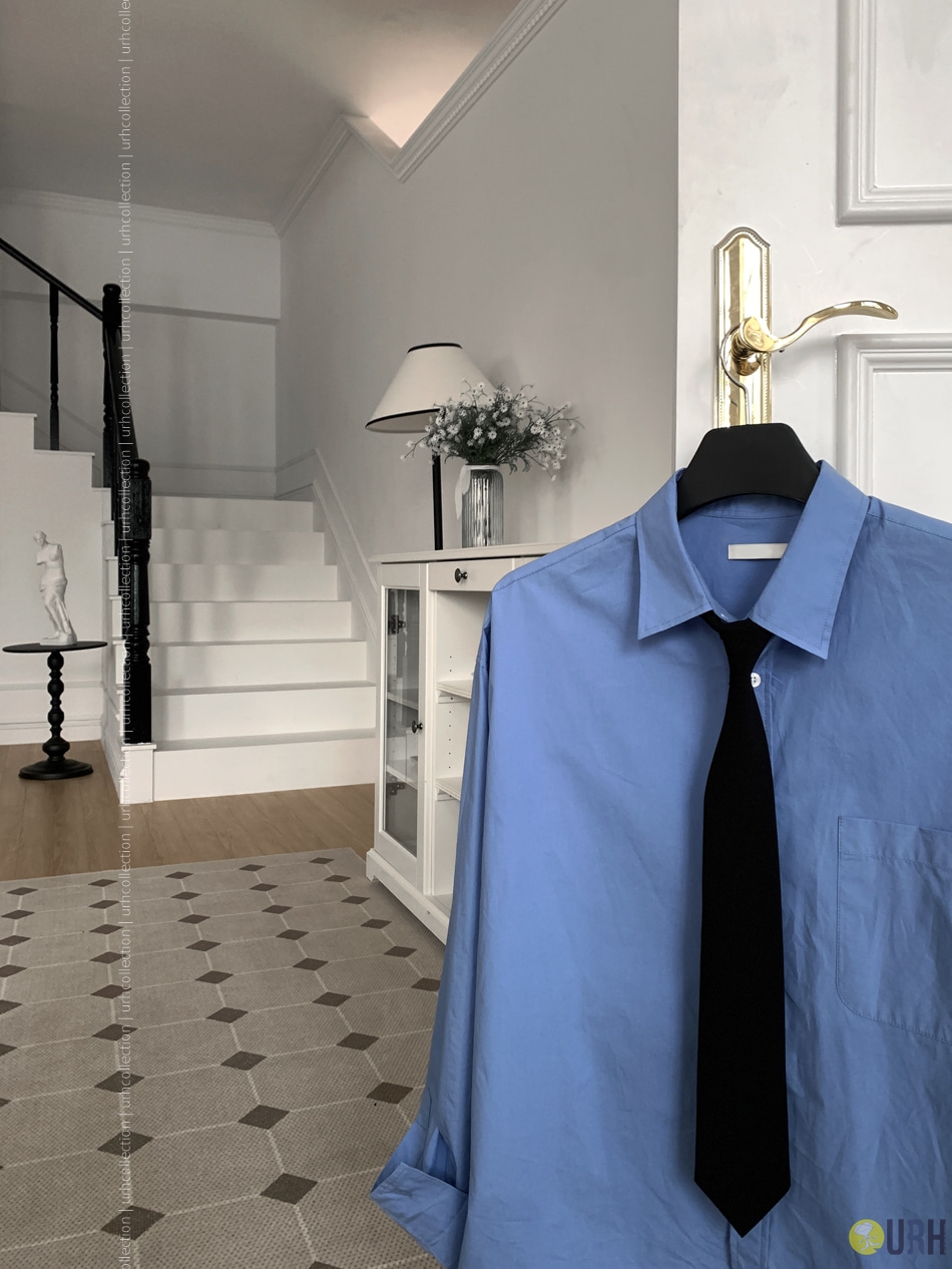 【100%保證韓國直送】簡約經典百搭半寬鬆純棉恤衫 Basic Cotton Shirt [11 color] RL114770