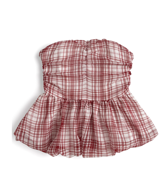 韓國女團ILLIT同款~ 格紋平口背心 [gn462]