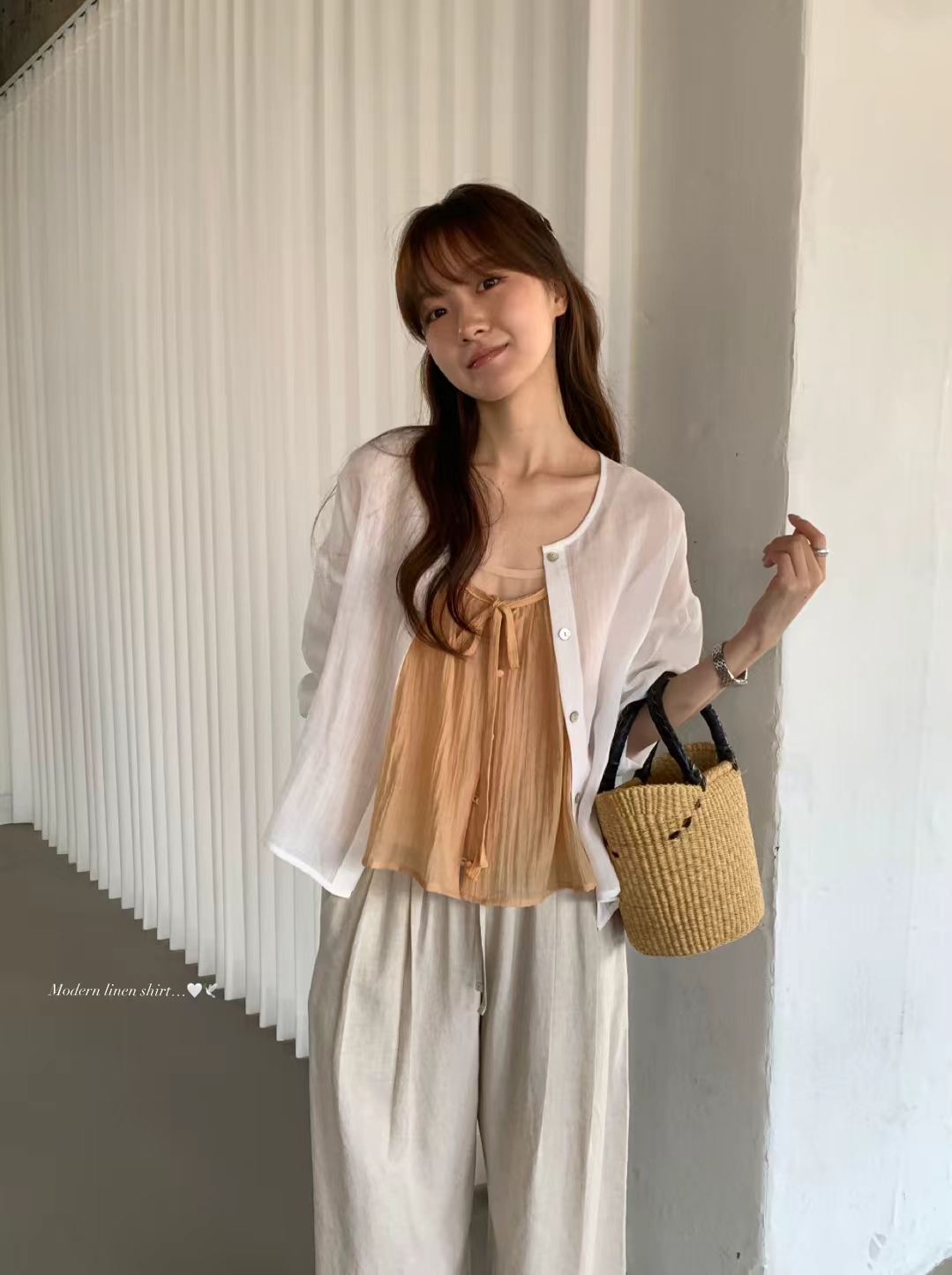 🇰🇷東大門女裝 | modern linen shirt