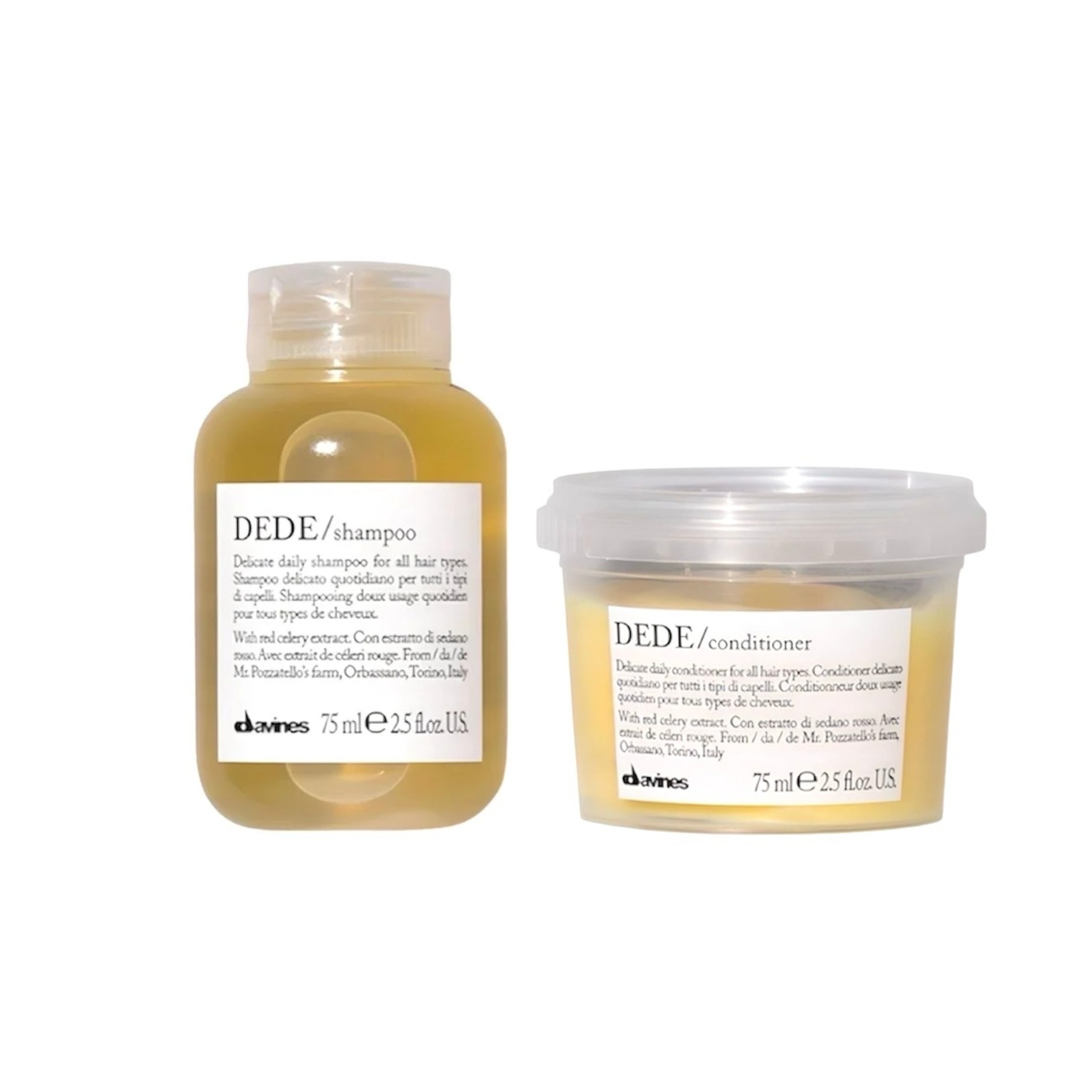 Davines DEDE Shampoo+Conditioner 強化洗護旅行套裝 75ml+75ml 