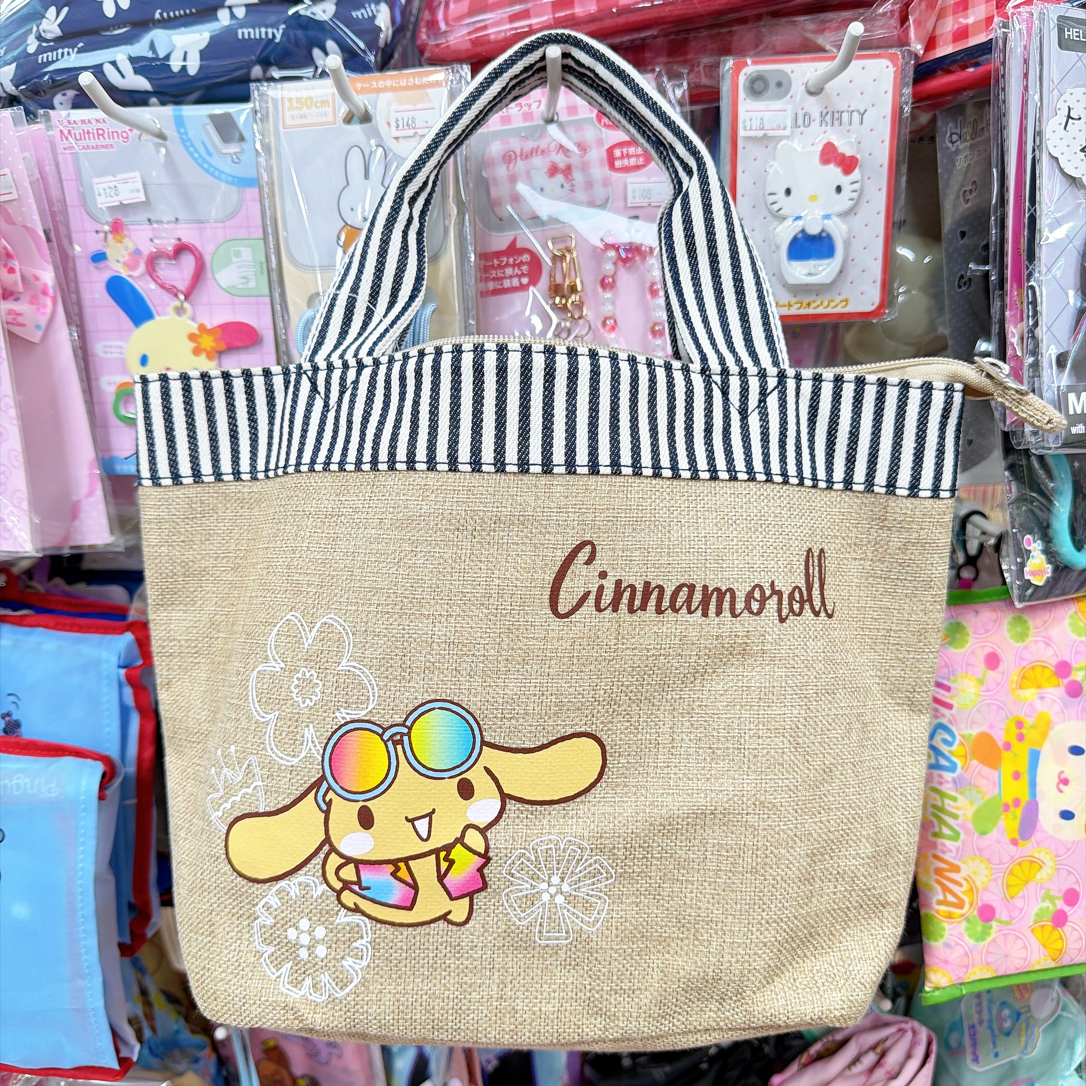日本直送Sanrio 肉桂狗黑皮手挽袋ccc