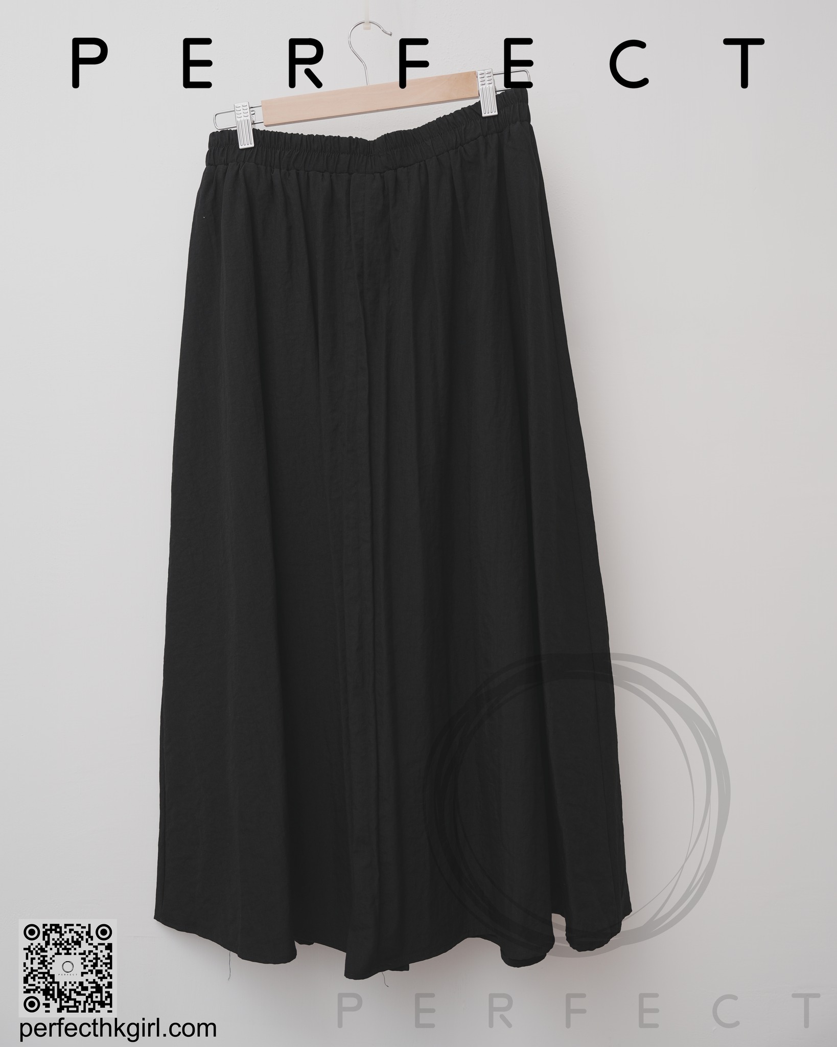 S0018_A字免皺立體蝴蝶裙（顯瘦黑）