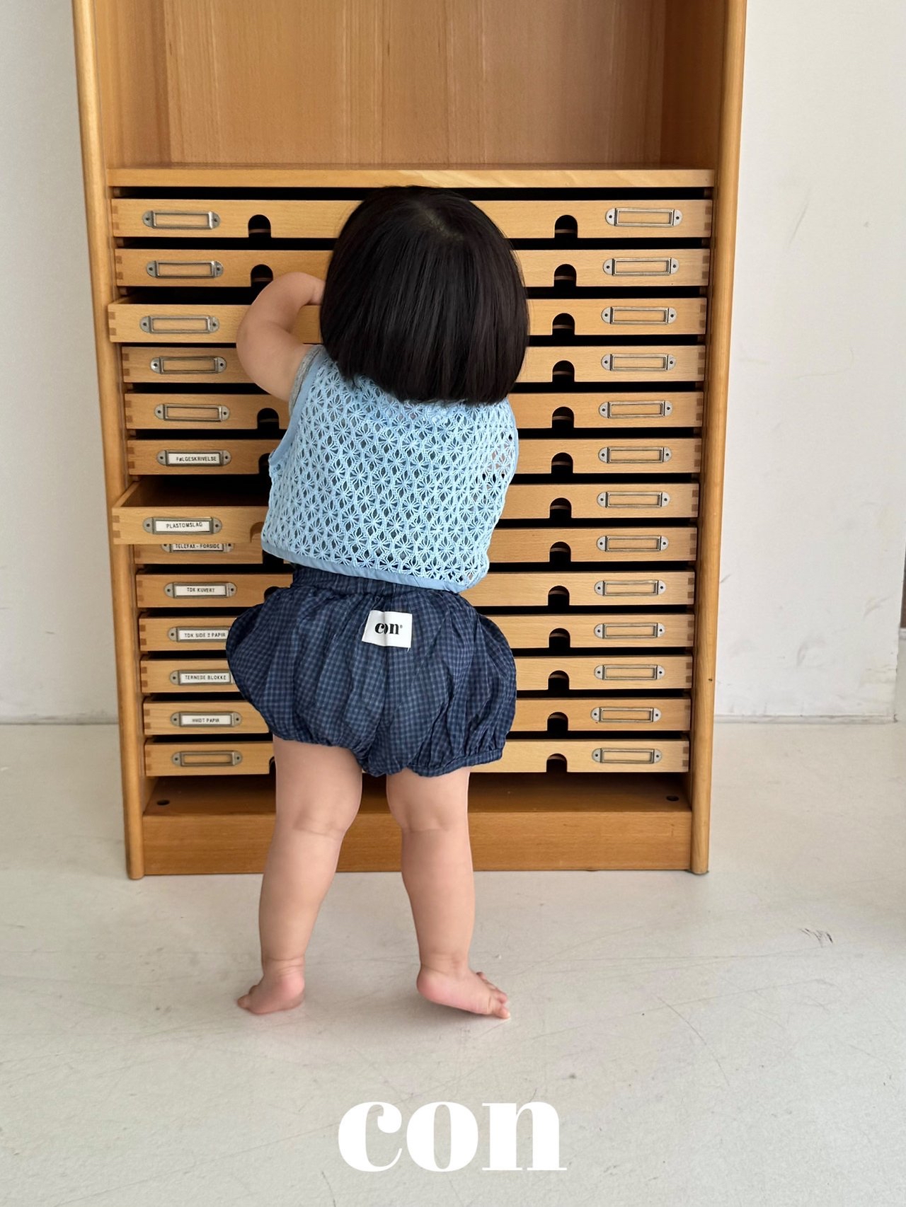 Con | check bloomer (Navy size2(78-87)