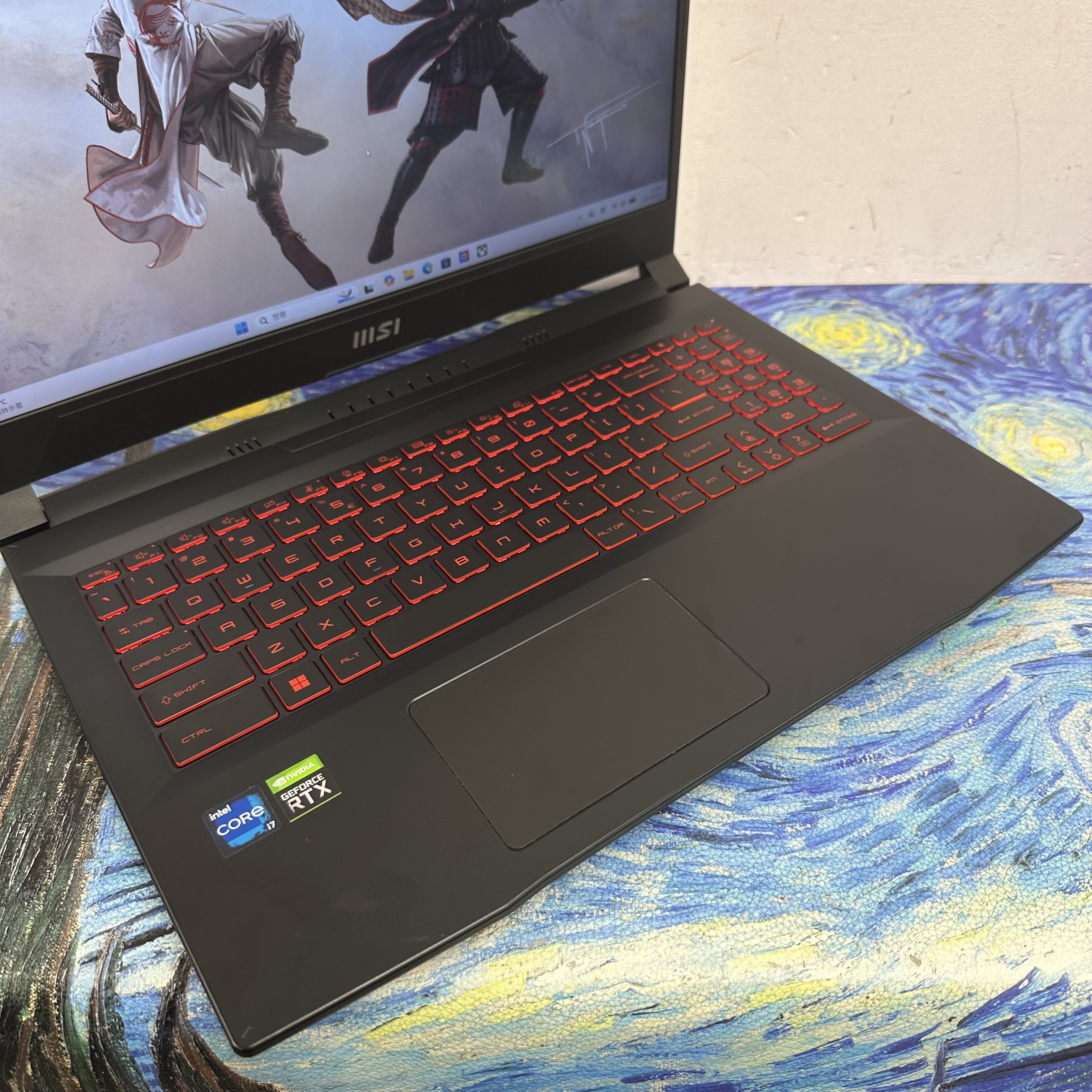 #6042 MSI  i7-11800H/8,16,32GB Ram/256,512GB,1TB SSD/15.6吋Mon/144Hz 高刷/紅色背光Keyboard/RTX 3060獨立顯示卡/ Gaming Laptop / Notebook / PC / Office / Work / gaming notebook / Netflix / Movie / Windows / win 11
