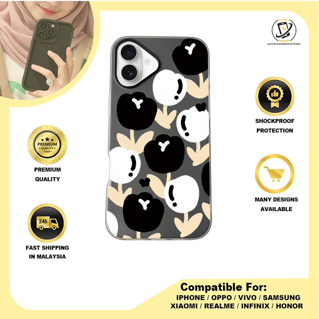 JELLY CASE PHONE FOR IPHONE - DESIGN FLOWER Y