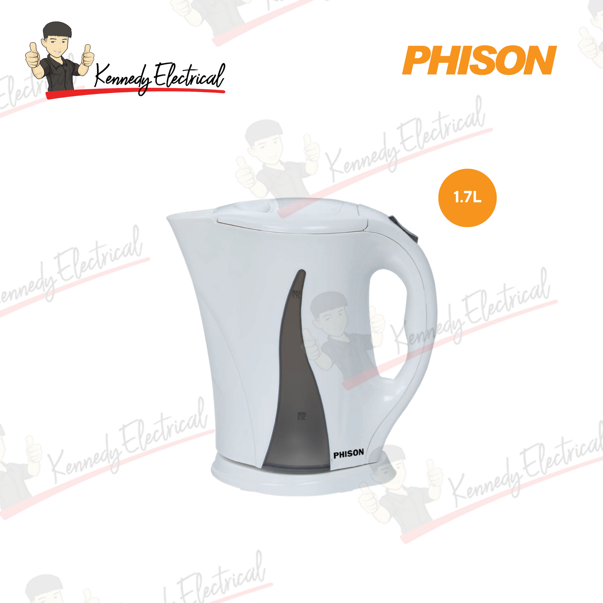 Phison 1.7L Electric Jug Kettle PKE-1172