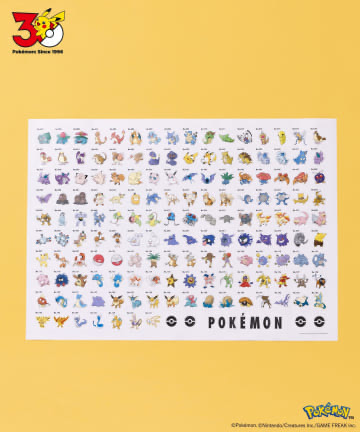 ✨連線商品需補運費✨日本 3COINS x Pokemon 30週年 A4透明文件夾及牆身貼紙