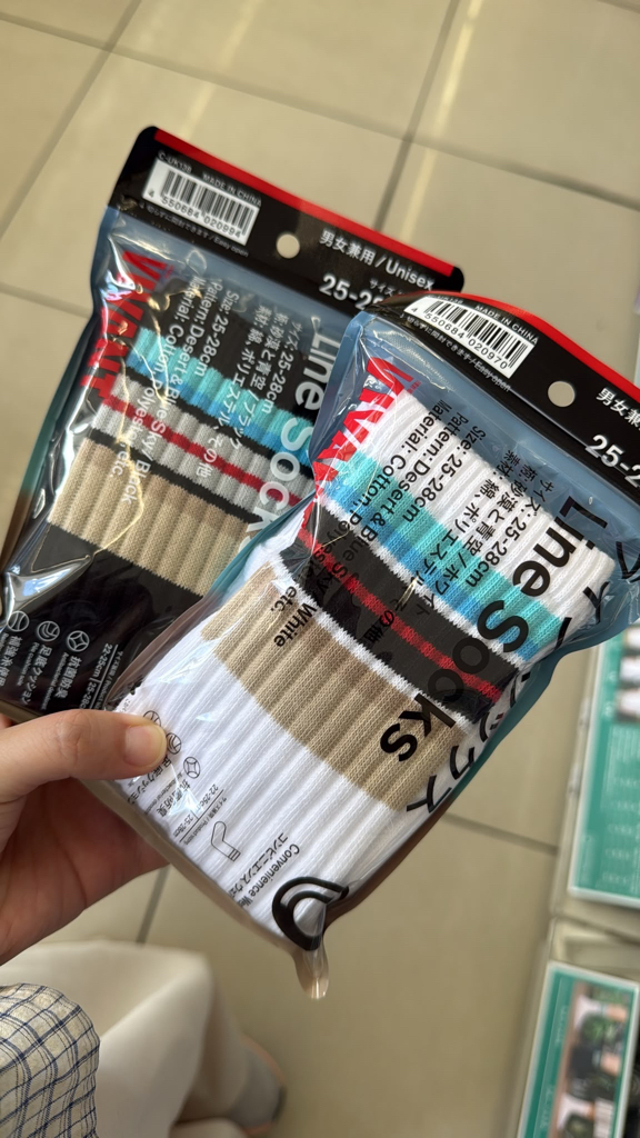 [連線商品需補運費]日本family mart Line Socks中長襪