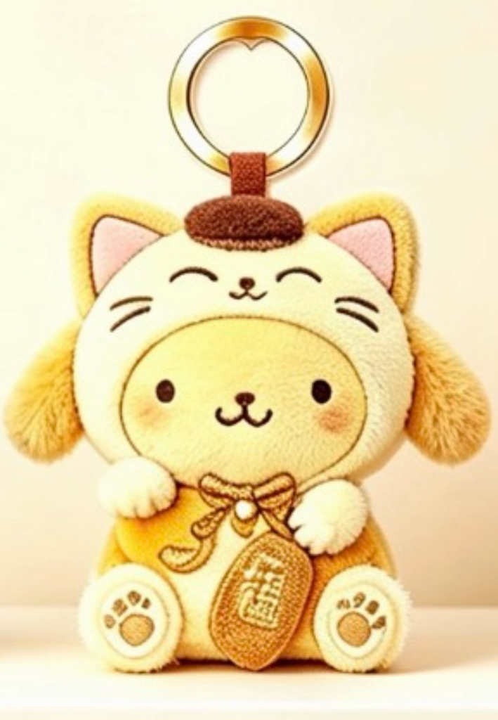 ［12月尾到貨] 12月新款Sanrio 招財貓公仔掛飾系列