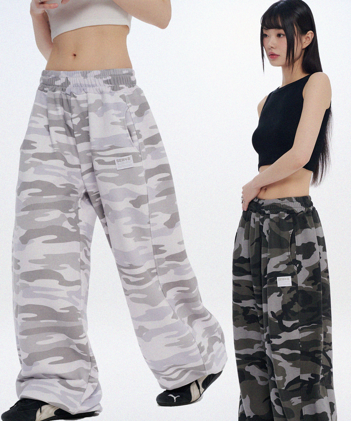 🇰🇷訂購｜SEW-B｜Camo Boldy Balloon Wide Training Long Pants 2色 