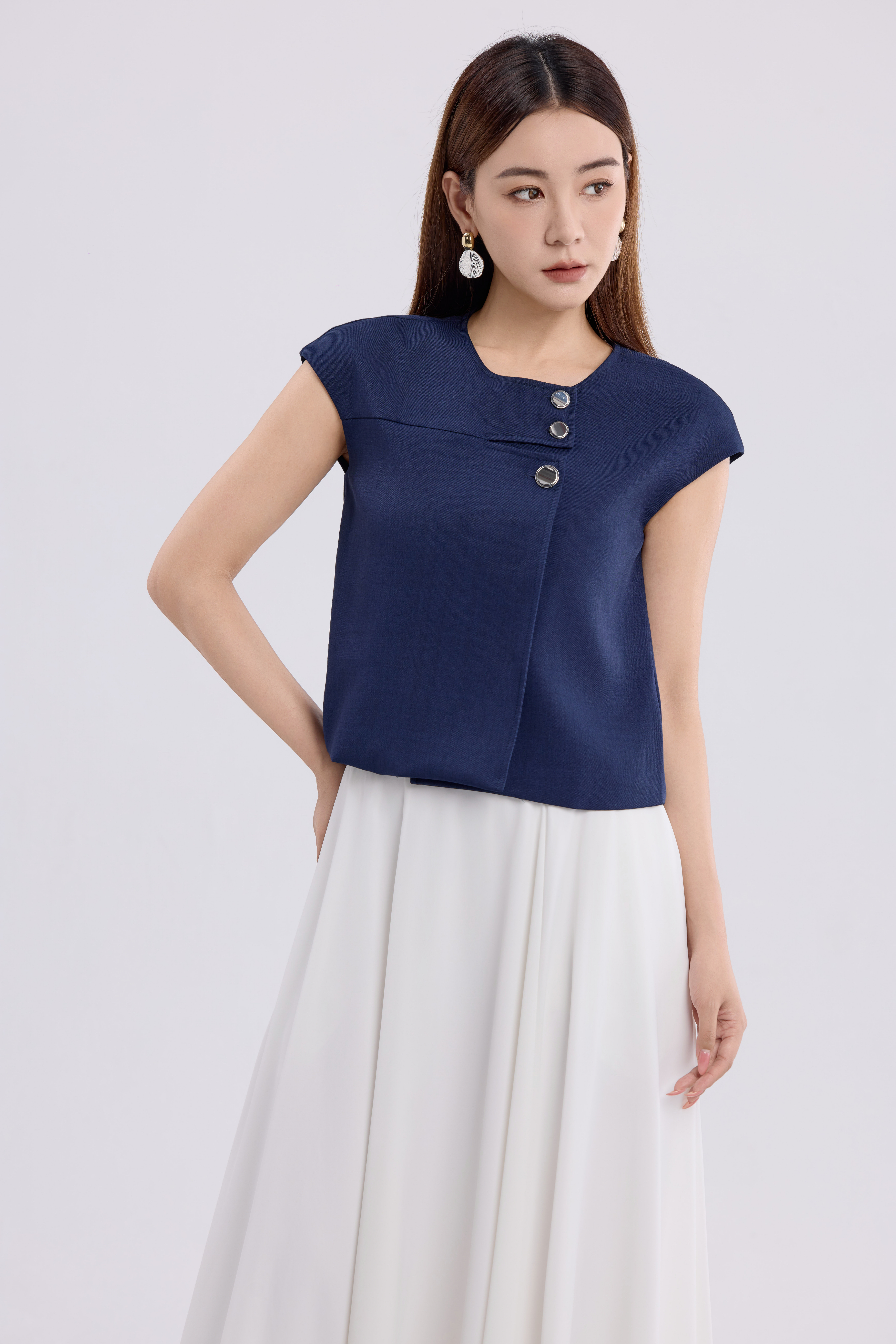 10141323 Celeste Sculpt Boatneck Top
