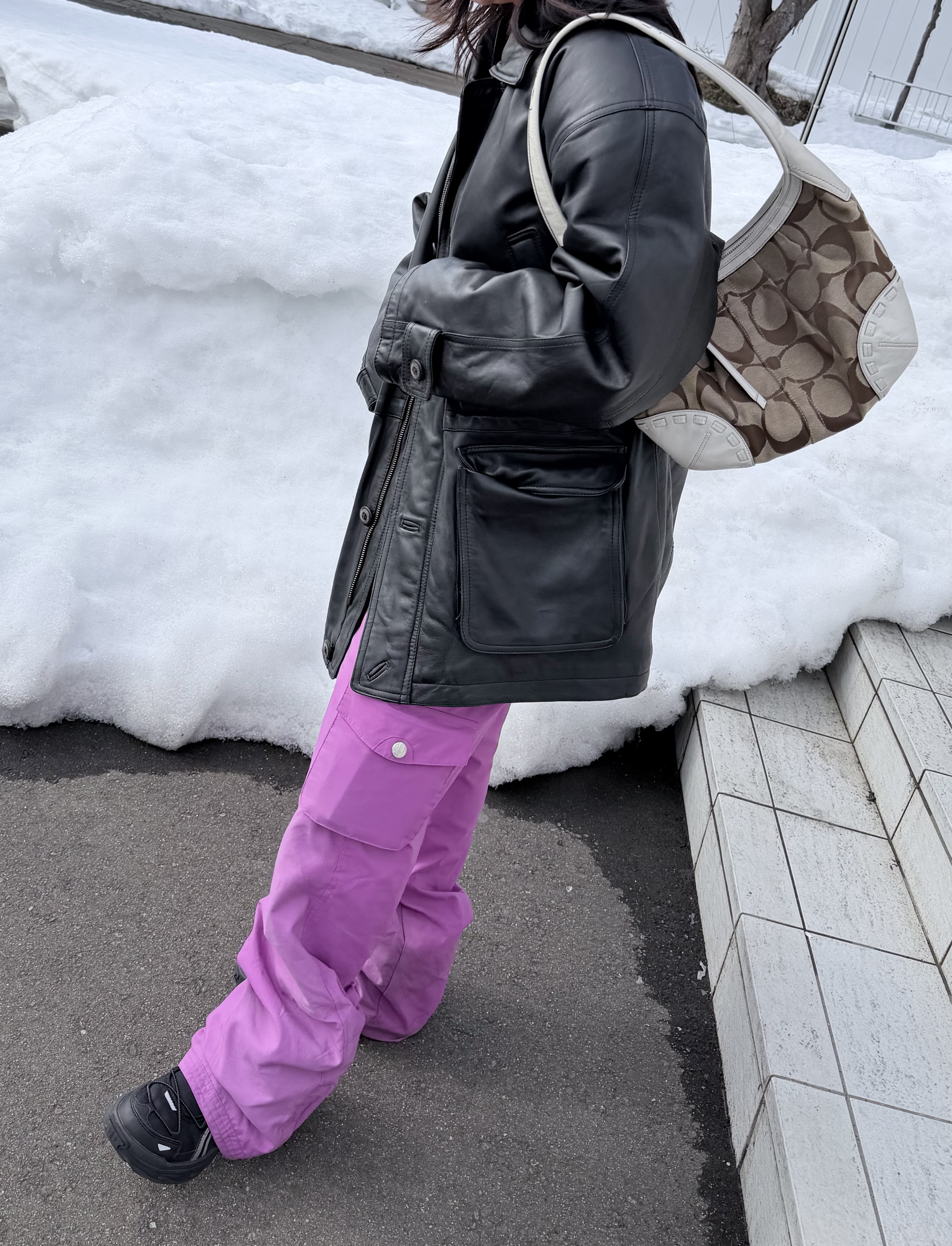 coach white monogram  hobo bag  