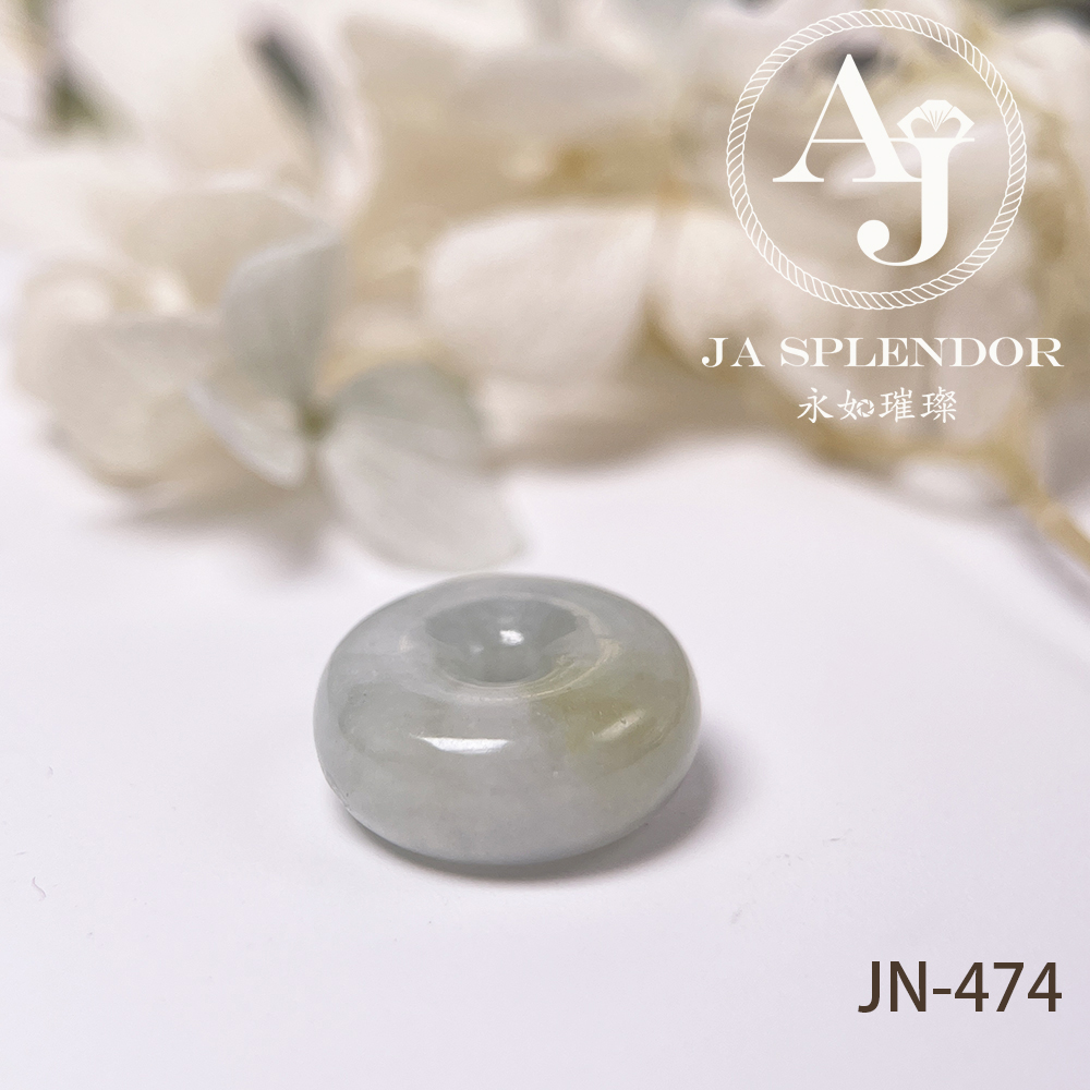 JN-474/485/489/490 天然翡翠A玉 黃加綠小平安扣