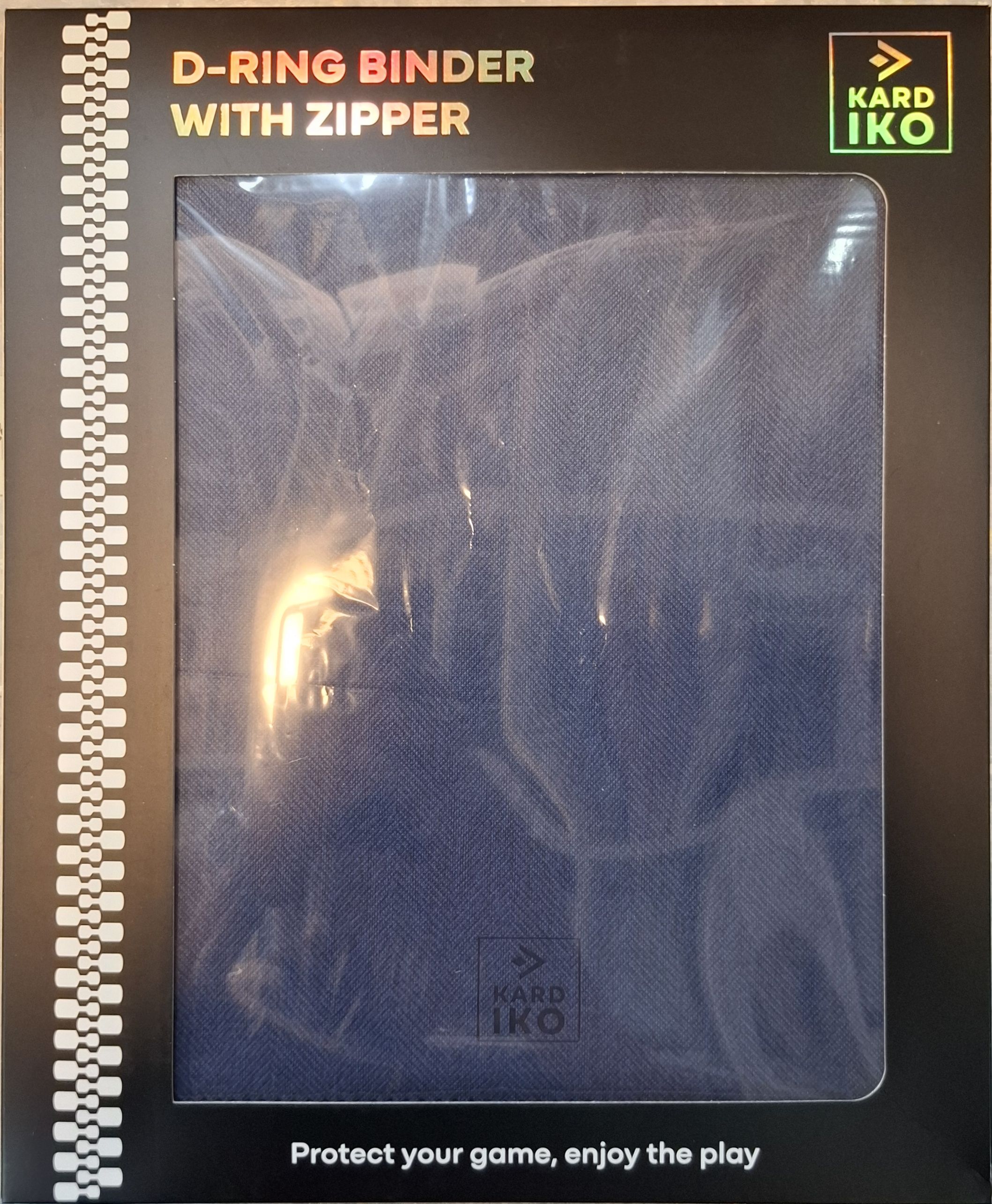 KARD IKO D-RING BINDER WITH ZIPPER 360 BLUE