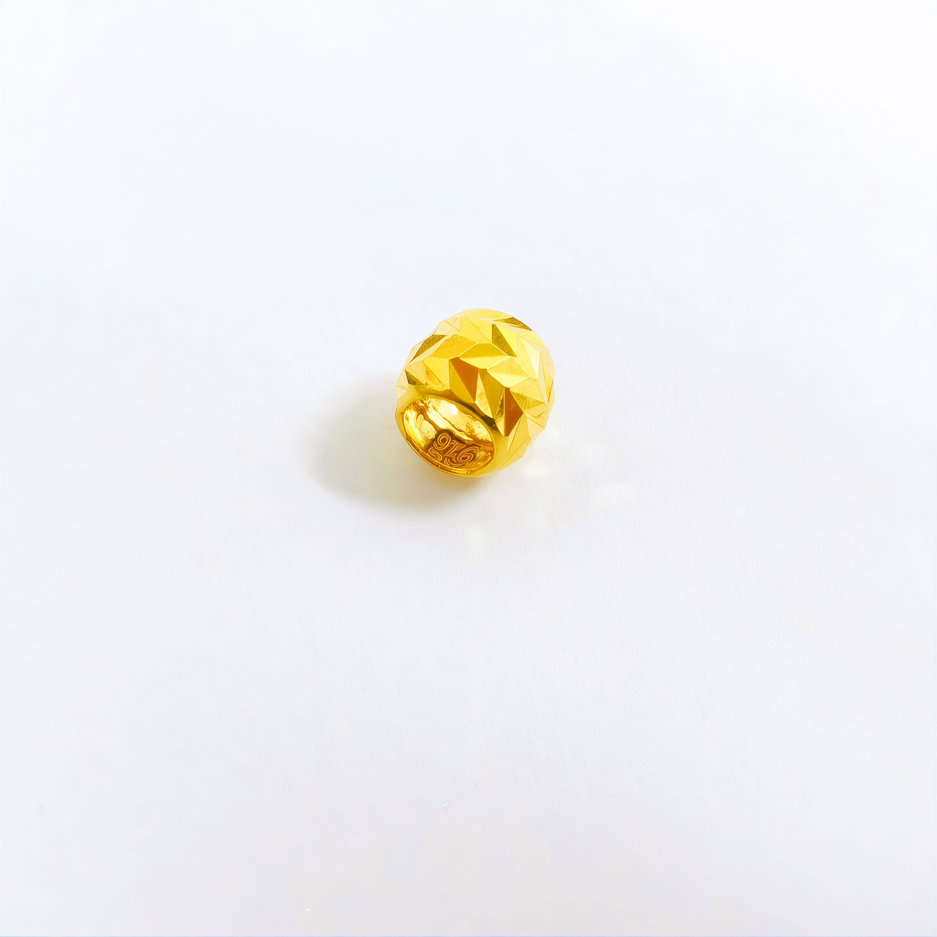 916 GOLD ENGRAVE BEAD 916 金 篆刻珠串咀