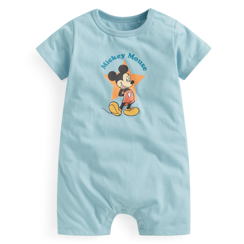 ☀️代購預訂 台灣直送☀️Disney迪士尼系列六色純棉人物印花短袖連身服