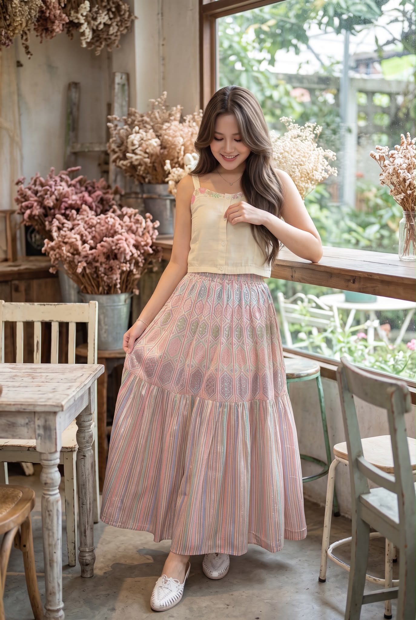 3096 Pastel Rainbow Unicorn Skirt