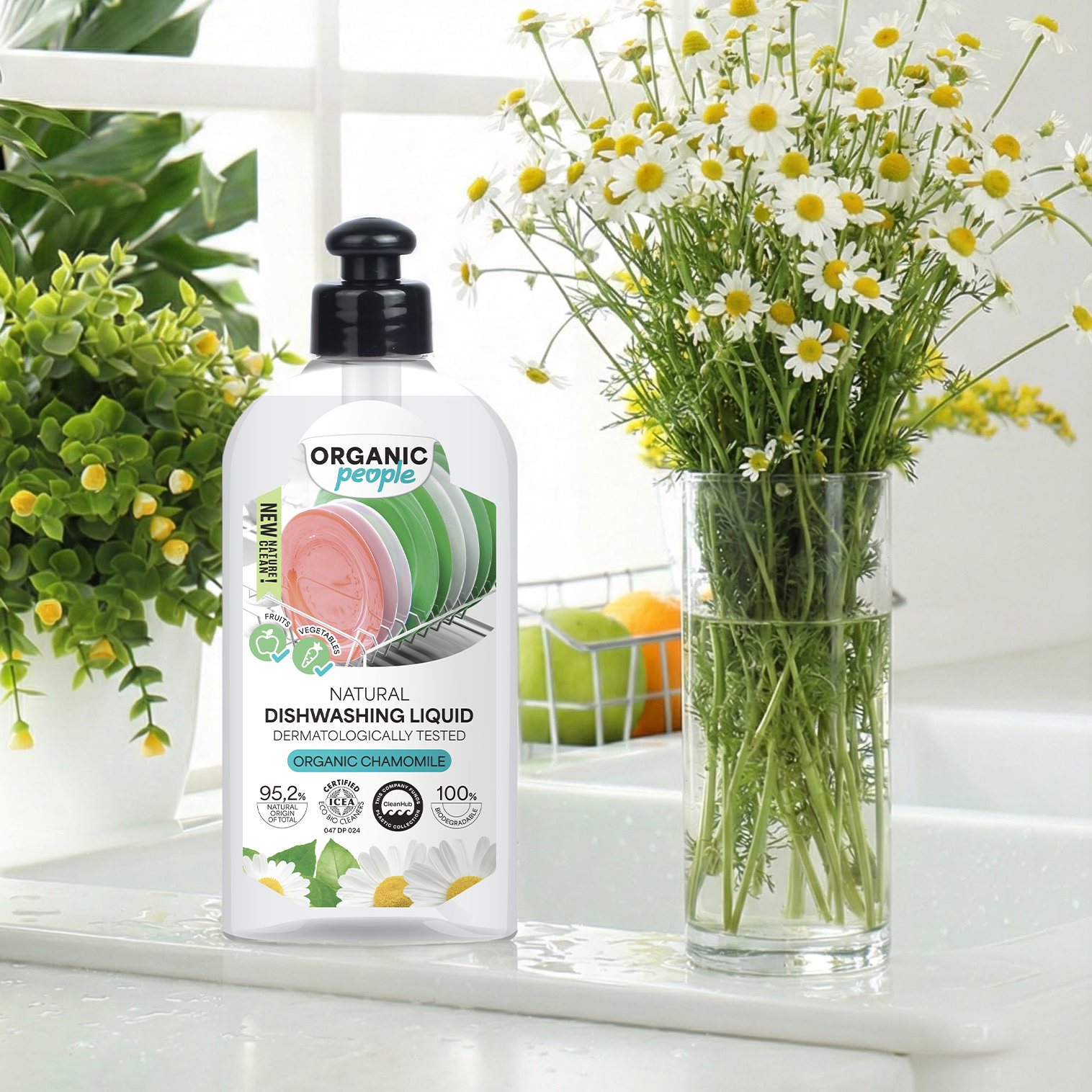 OP-08 有機洋甘菊環保清洗液(適用清洗蔬果及餐具) 350ml 