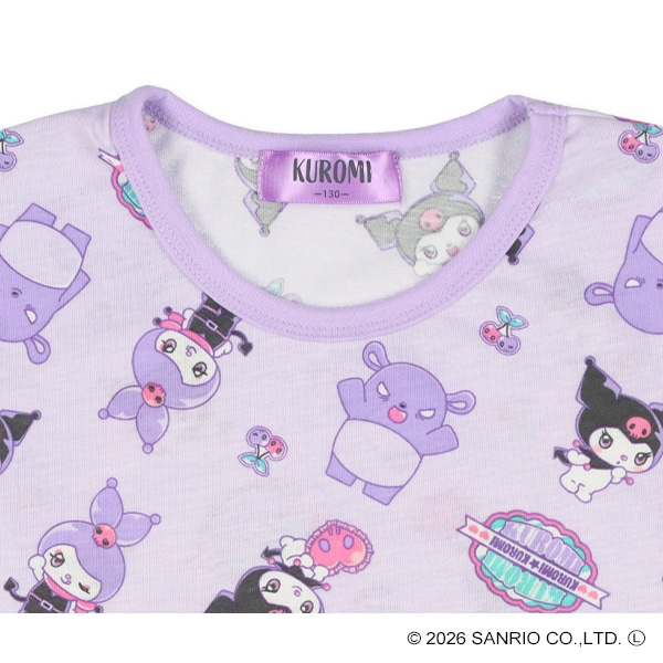 🇯🇵預訂 日本直送🇯🇵清爽材質Kuromi滿印短袖家居服上下套裝