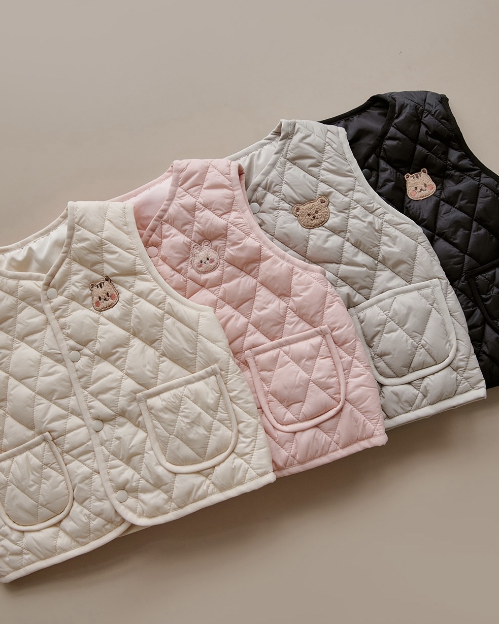 DTD LIGHT & WARM 菱格絎縫兒童保暖馬甲背心