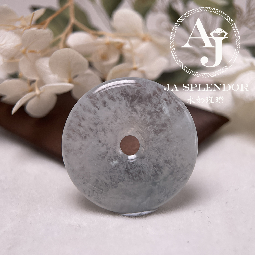 JN-3298 天然翡翠A玉 高冰特色意境棉平安扣