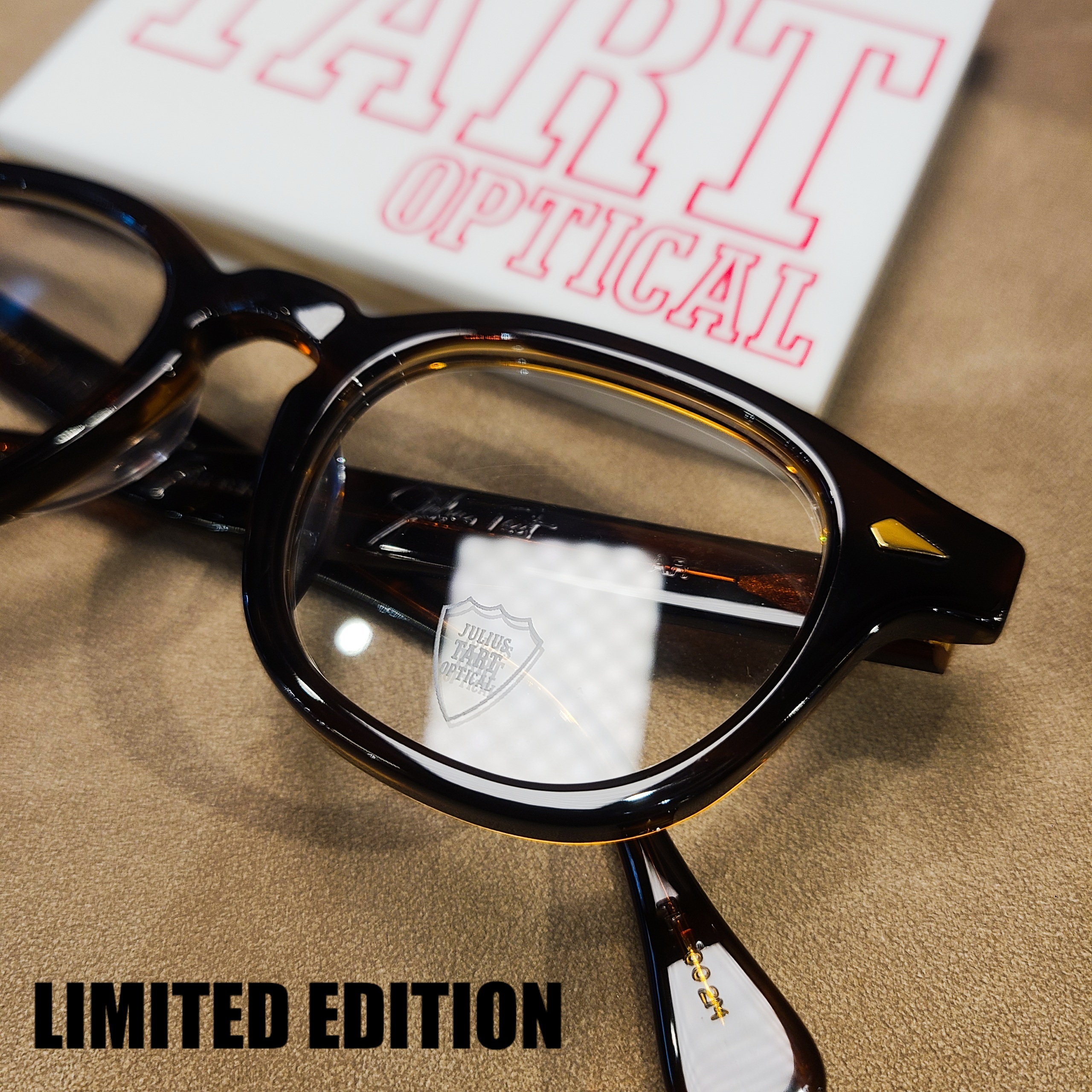 [Limited edition] JULIUS TART OPTICAL 「AR GOLD」DEMI-AMBER 46 日本手製工藝復刻美式經典