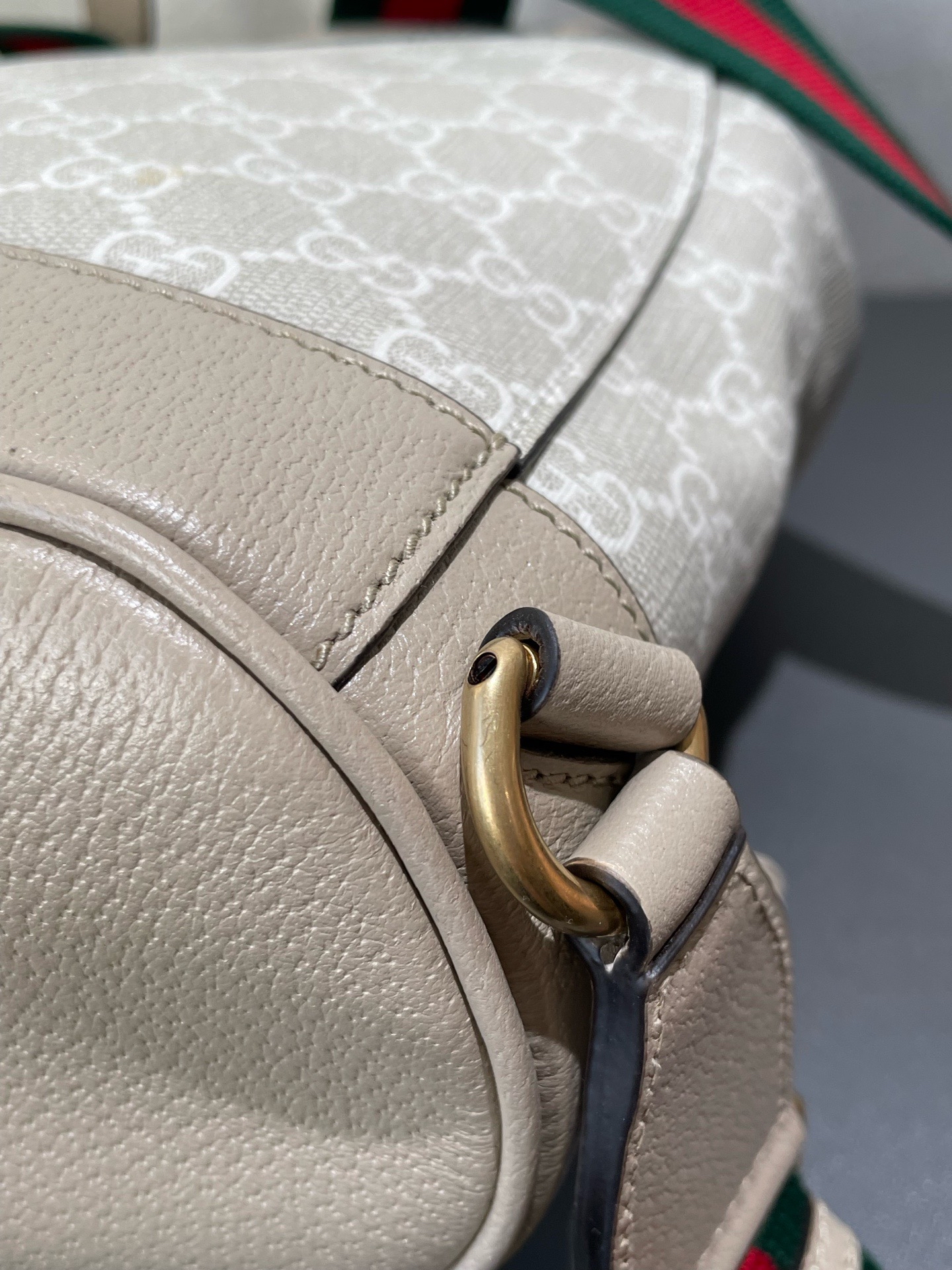 【預訂貨品】Gucci 燕麥色老花書包🎒