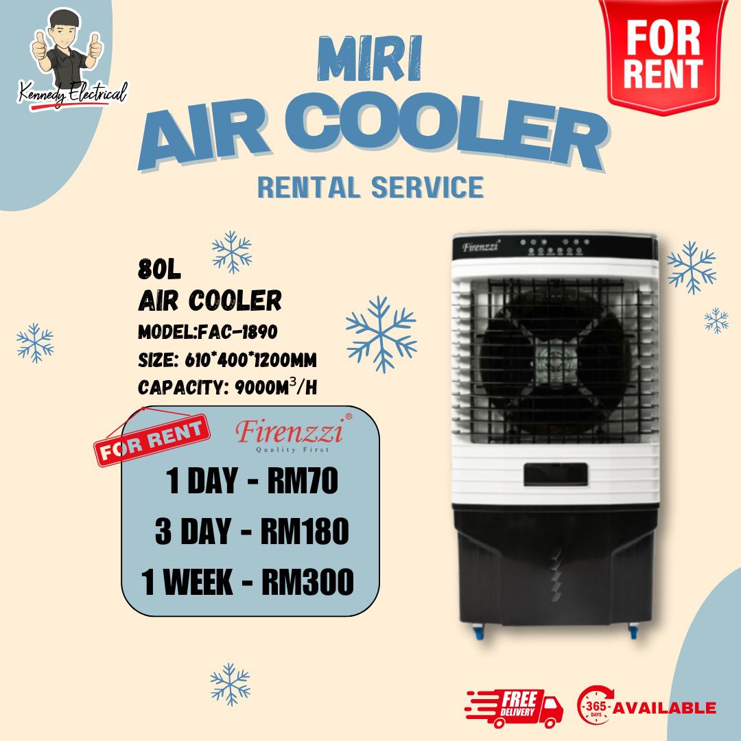 Firenzzi 80L Air Cooler Rental Miri - Model FAC-1890