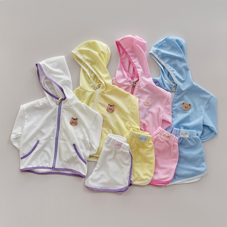 26S/S DTD夏日透清涼系列-彩色包邊拉鍊上下套裝