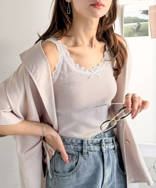清貨價🔥🇯🇵mily bilet 蕾絲邊蝴蝶結Bra Top [兩色]