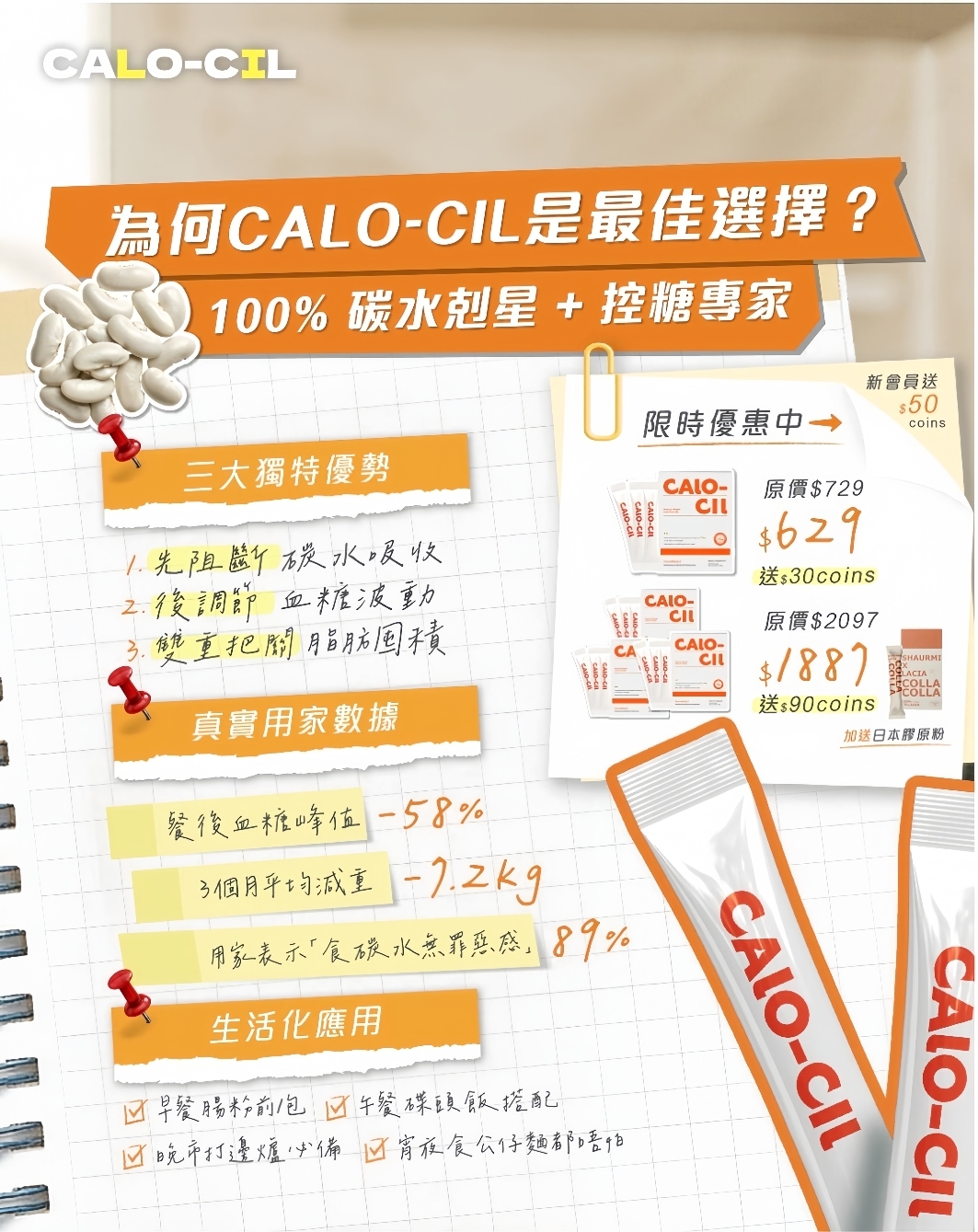 加強升級版UP瘦身粉CALO CIL MAX