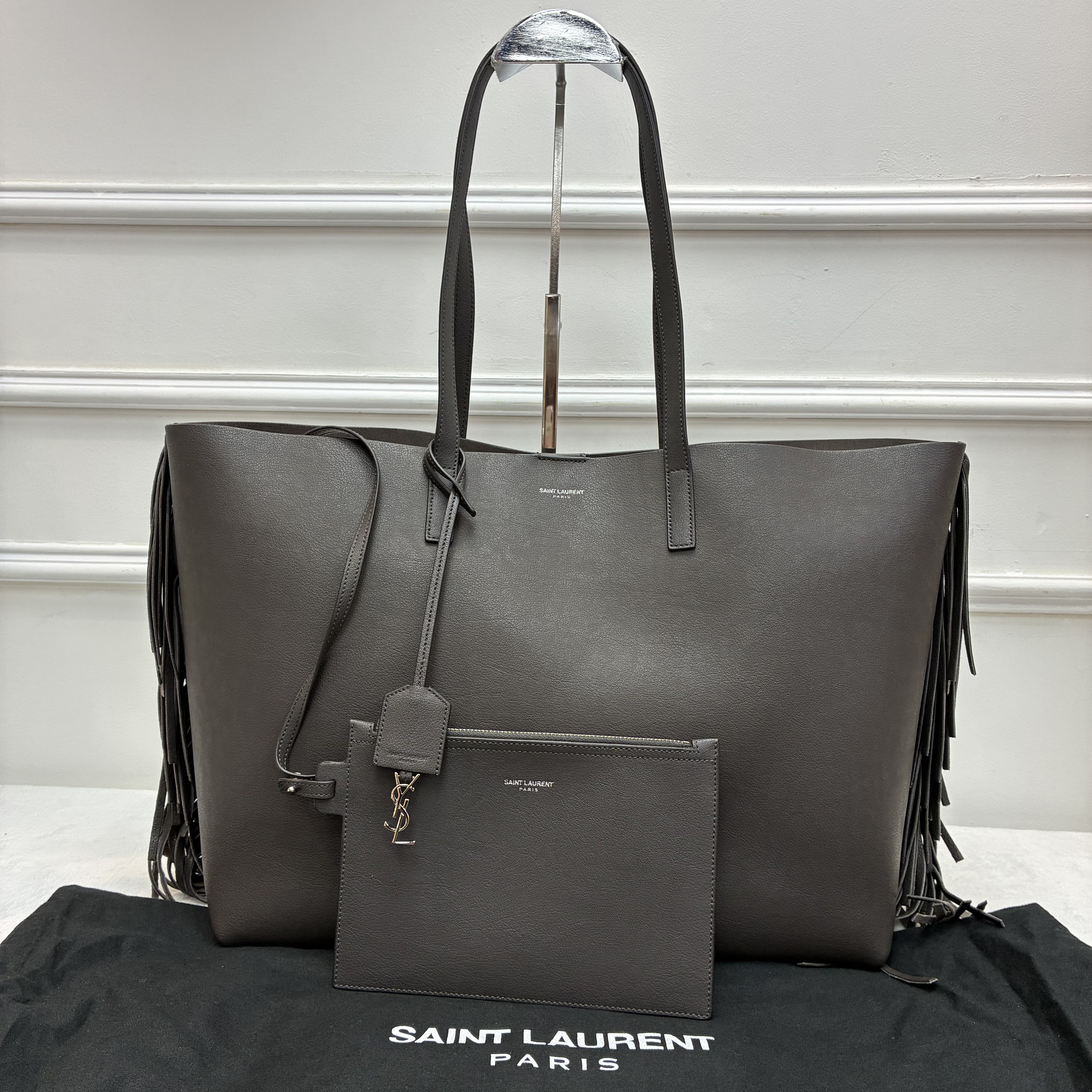 YSL East West Shopping Fringe Tote Bag 